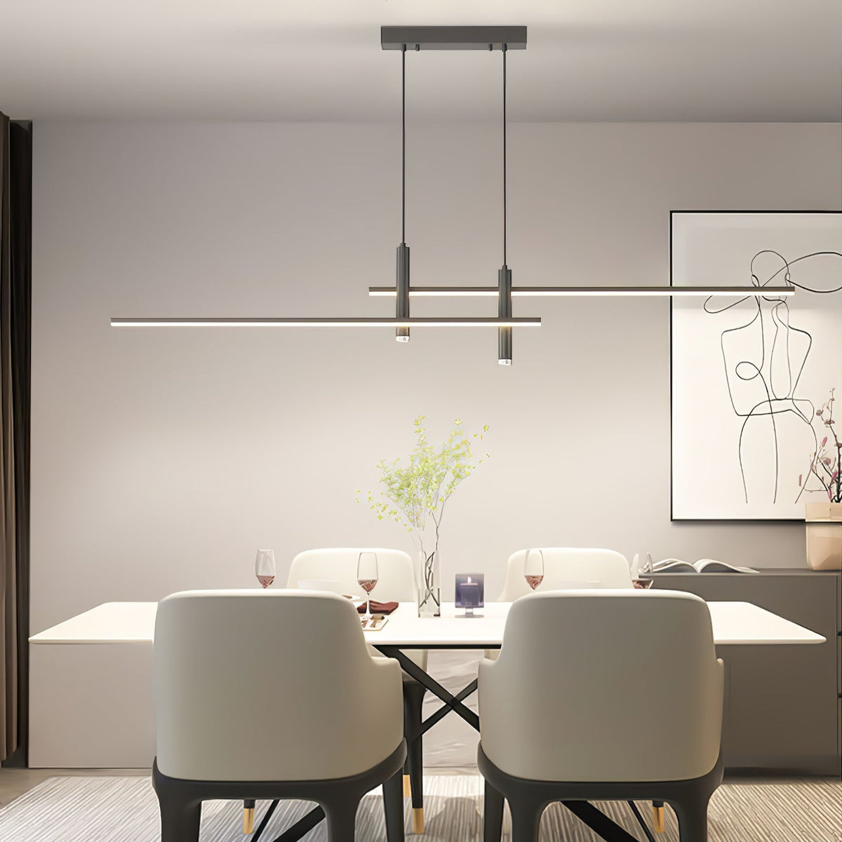 Gervelin Linear Pendant Light