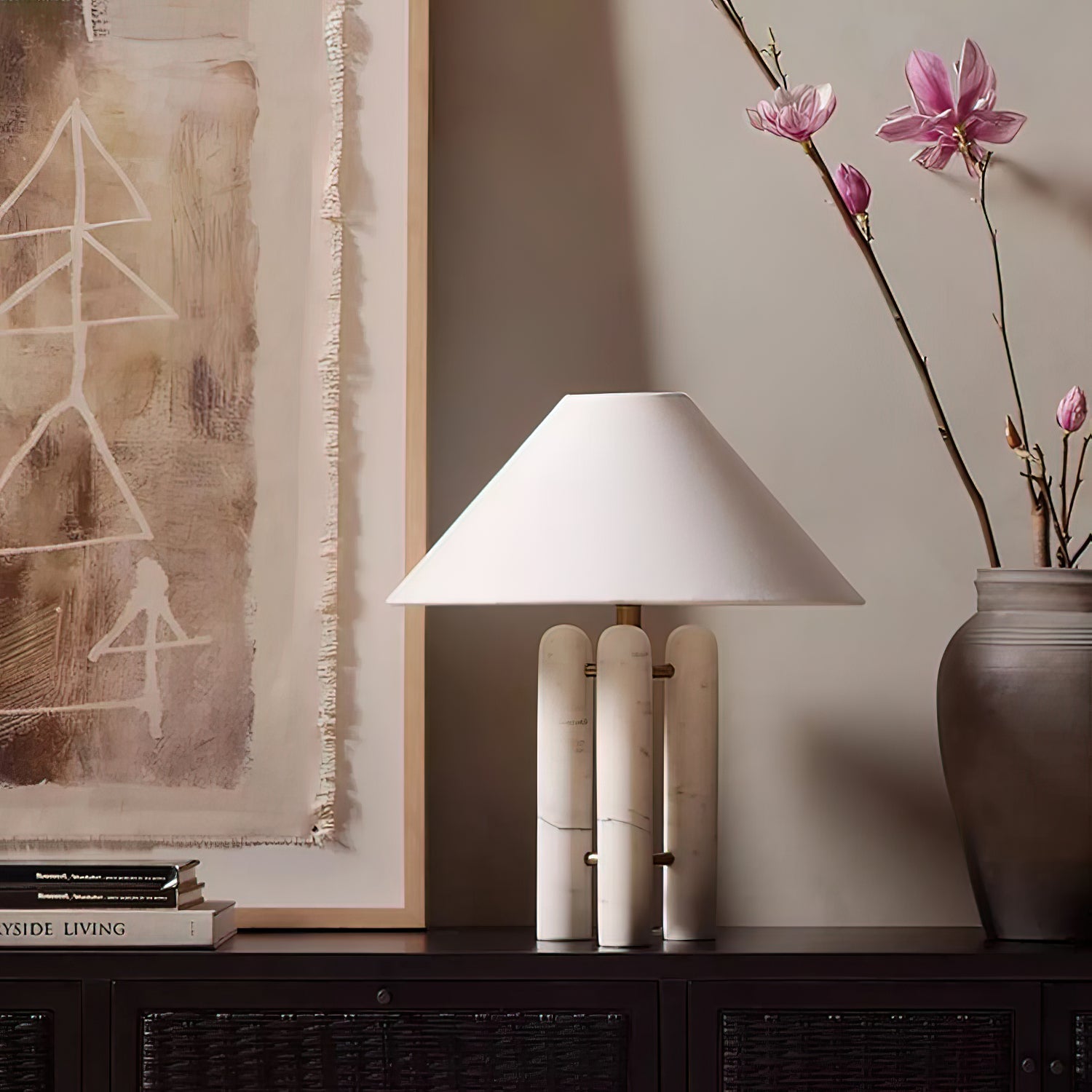 Tripod Marble Table Lamp
