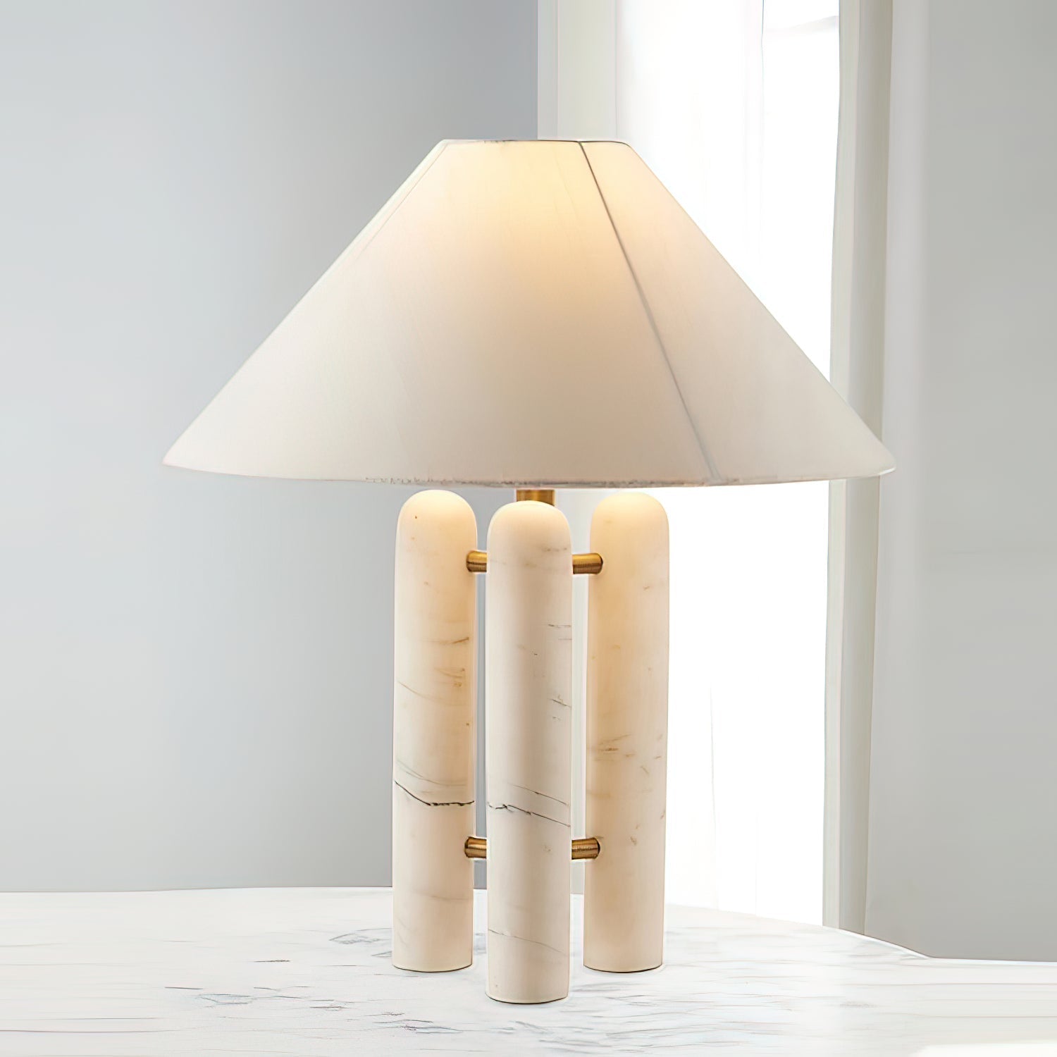 Tripod Marble Table Lamp