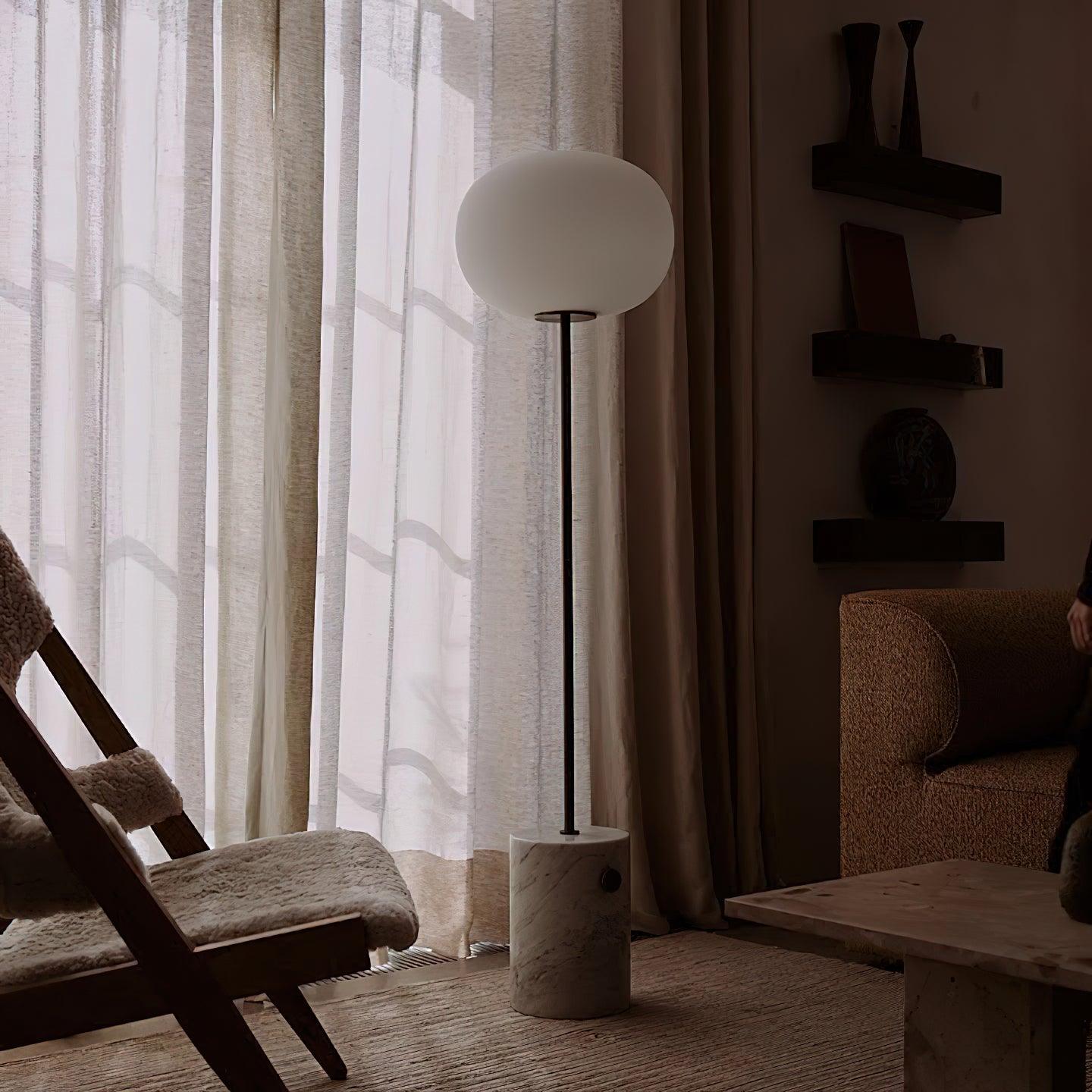 Jowesa Travertine Floor Lamp