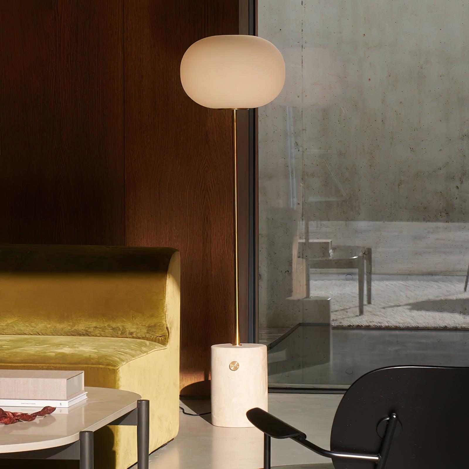 Jowesa Travertine Floor Lamp