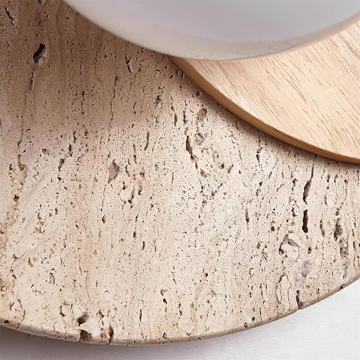 Jemo Travertine Wall Light with Plug