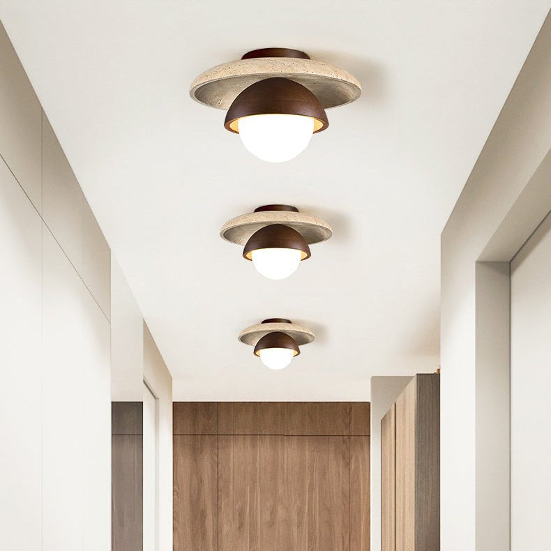 Menosa Travertine Ceiling Light