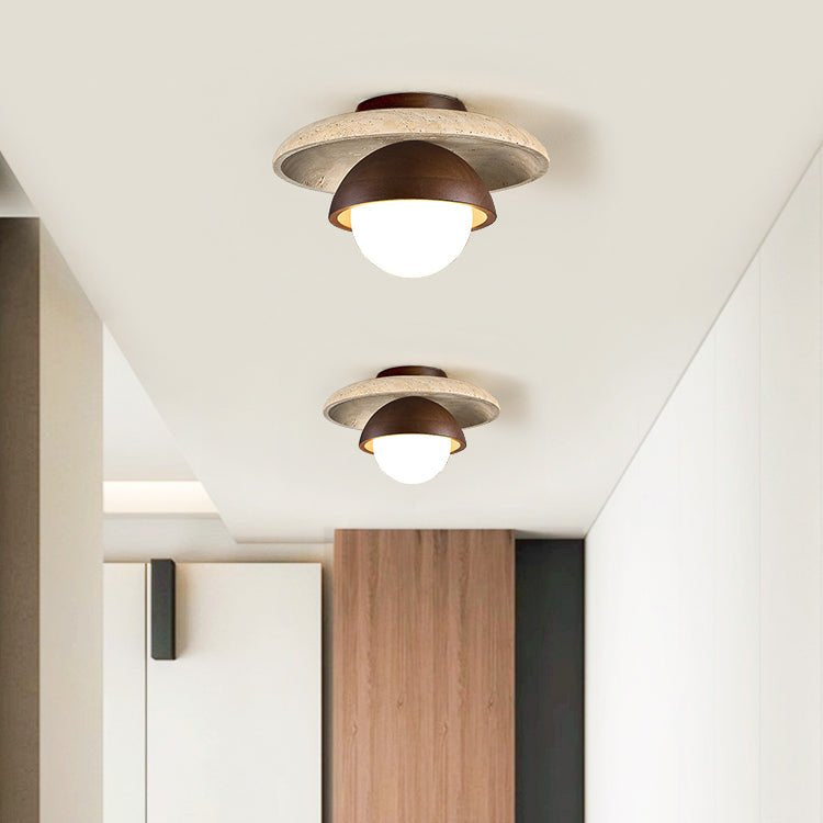 Menosa Travertine Ceiling Light