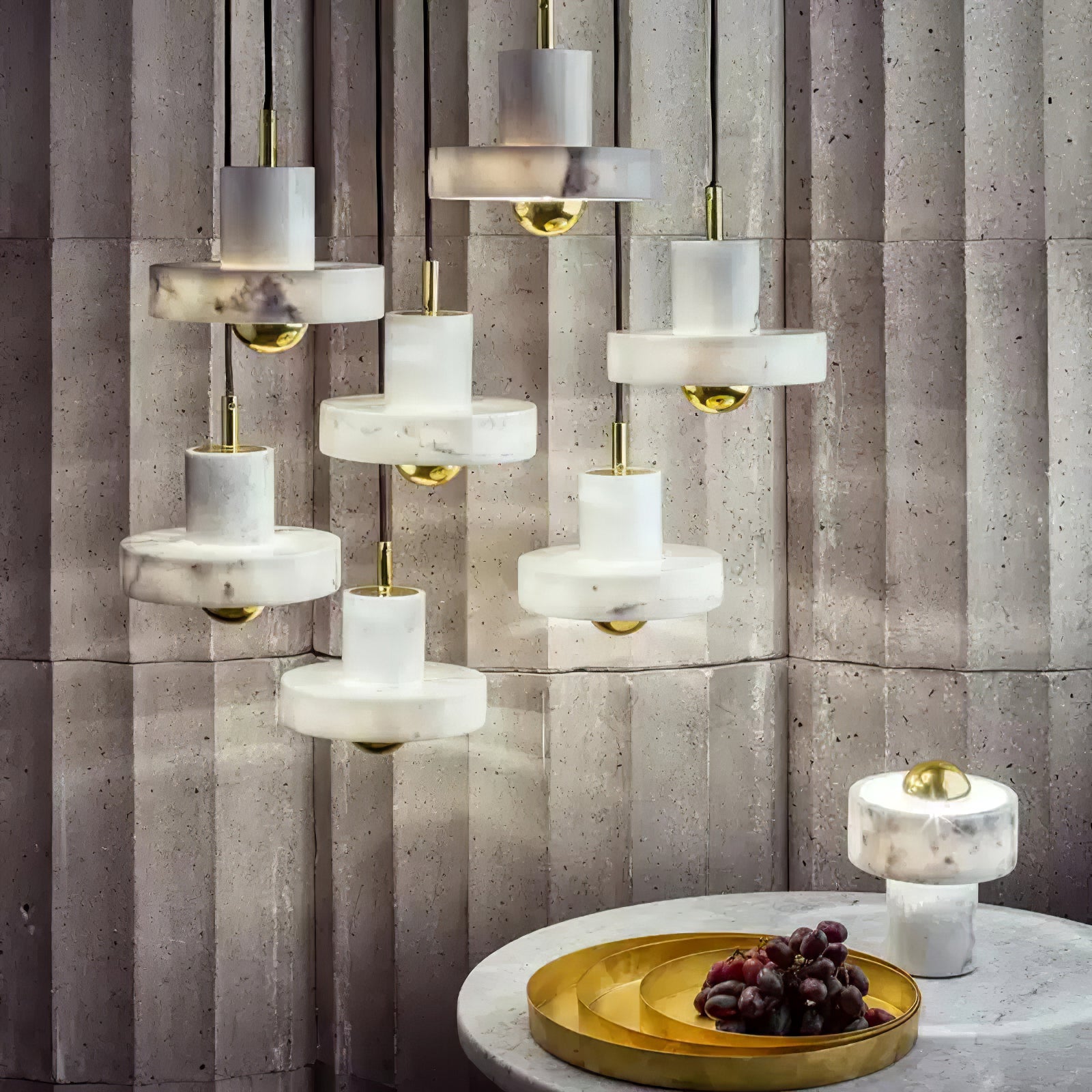 Aurea Marble Pendant Light