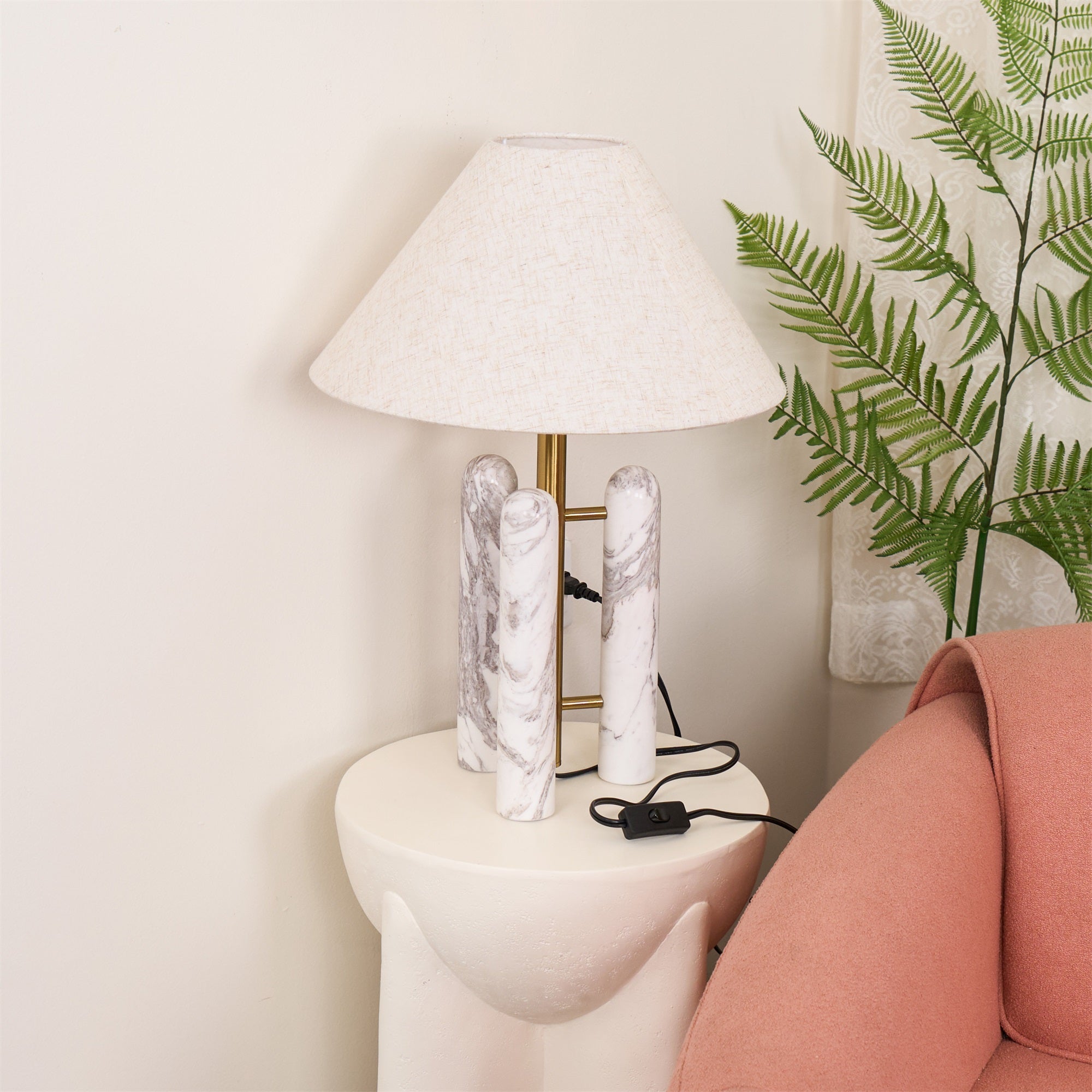 Tripod Marble Table Lamp