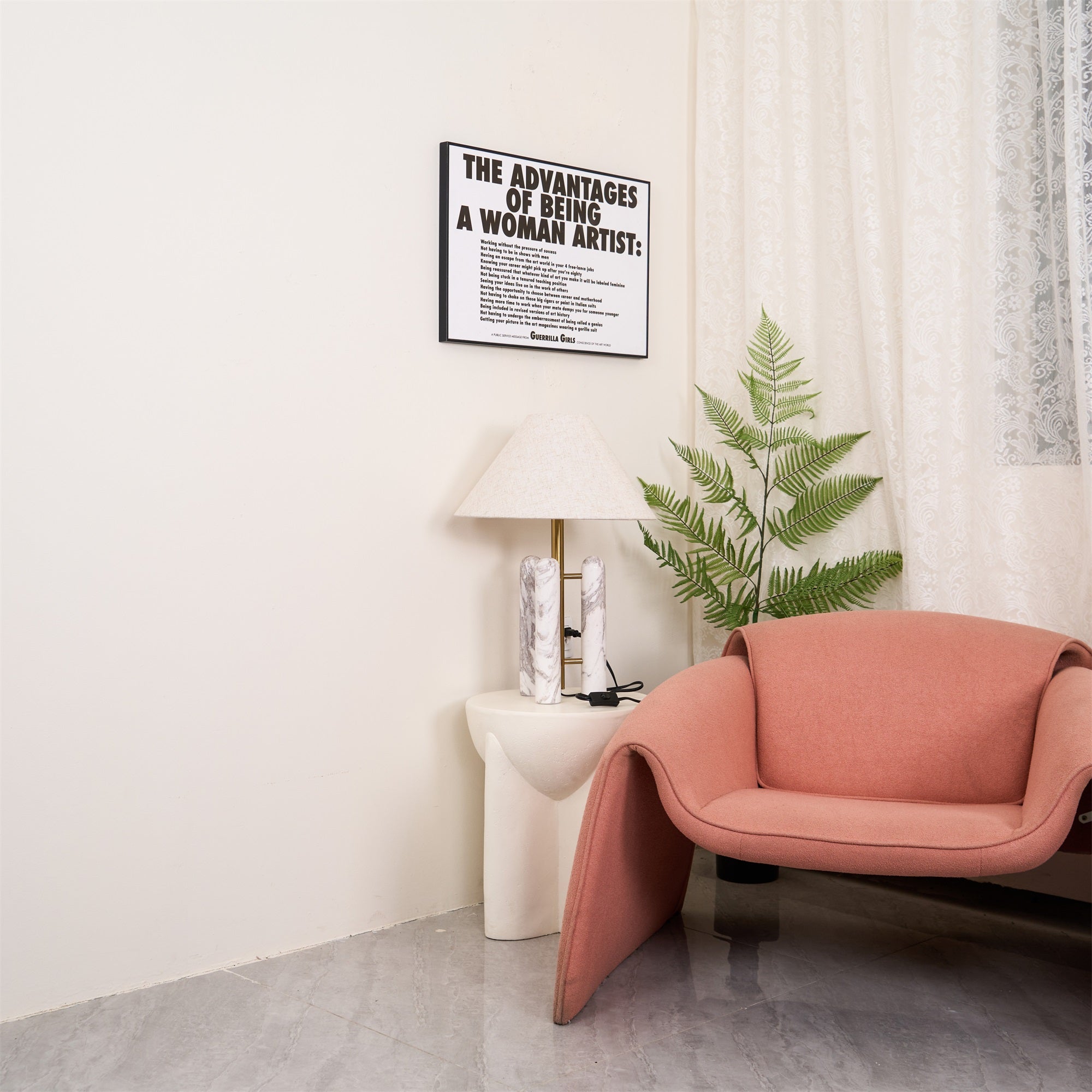 Tripod Marble Table Lamp