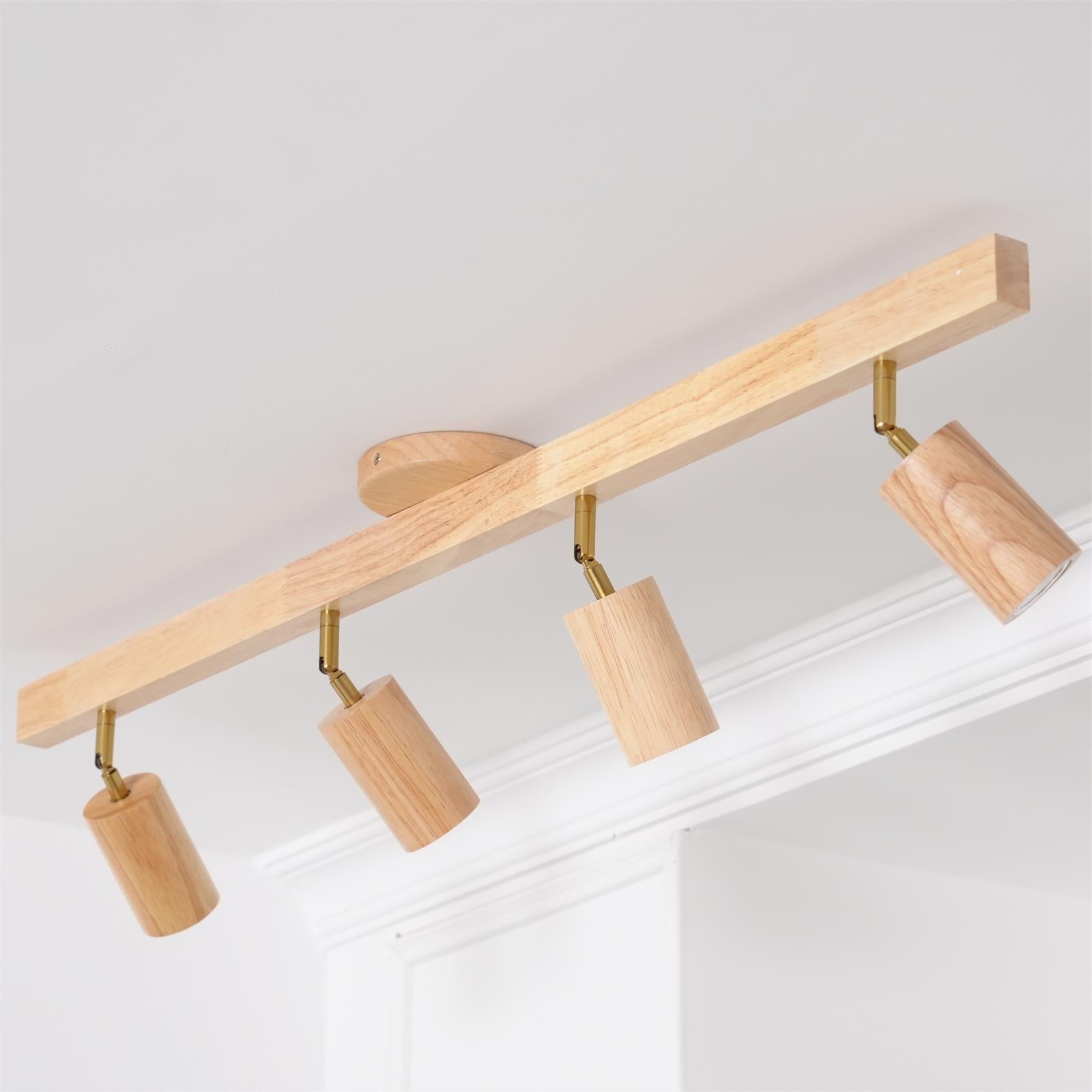 Lermo Wooden Track Ceiling Light