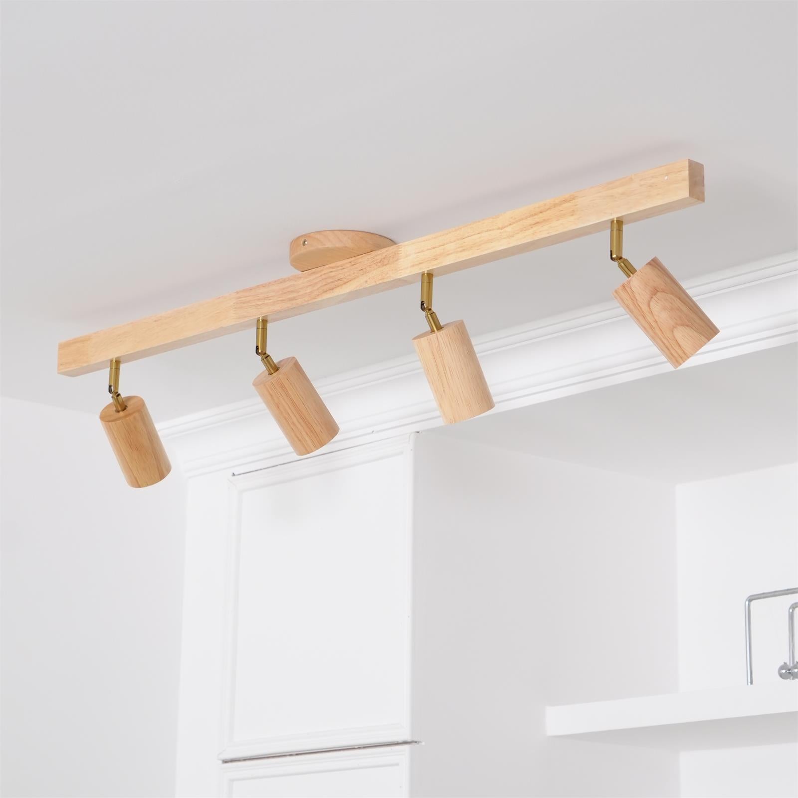 Lermo Wooden Track Ceiling Light