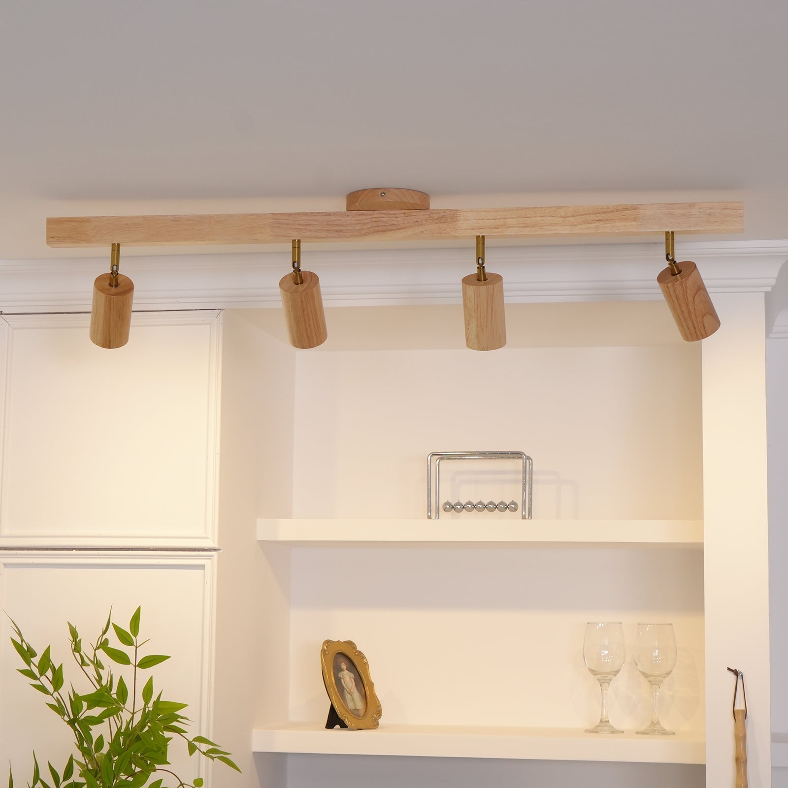 Lermo Wooden Track Ceiling Light