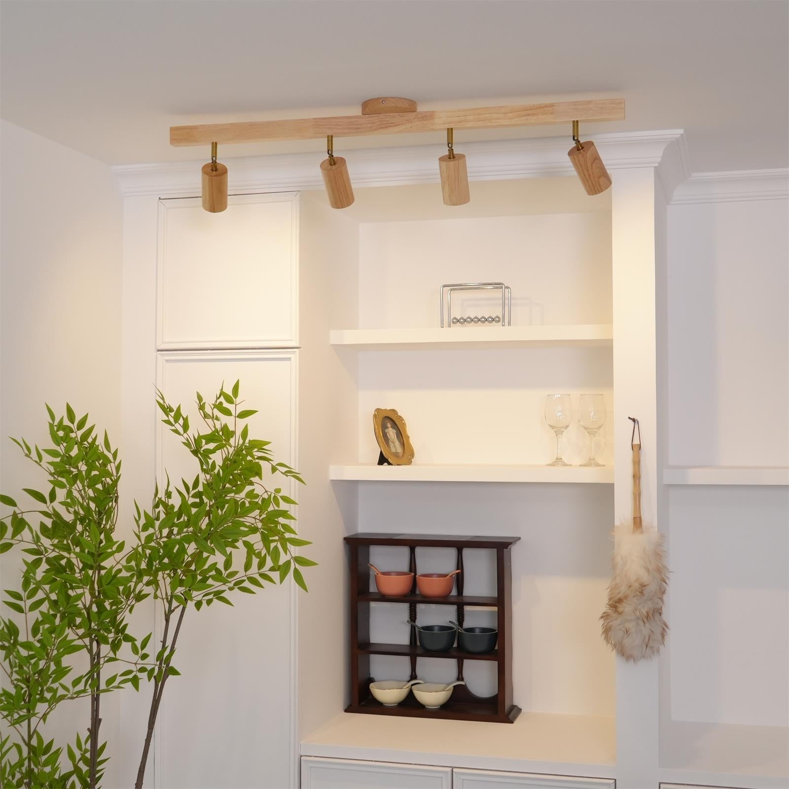 Lermo Wooden Track Ceiling Light