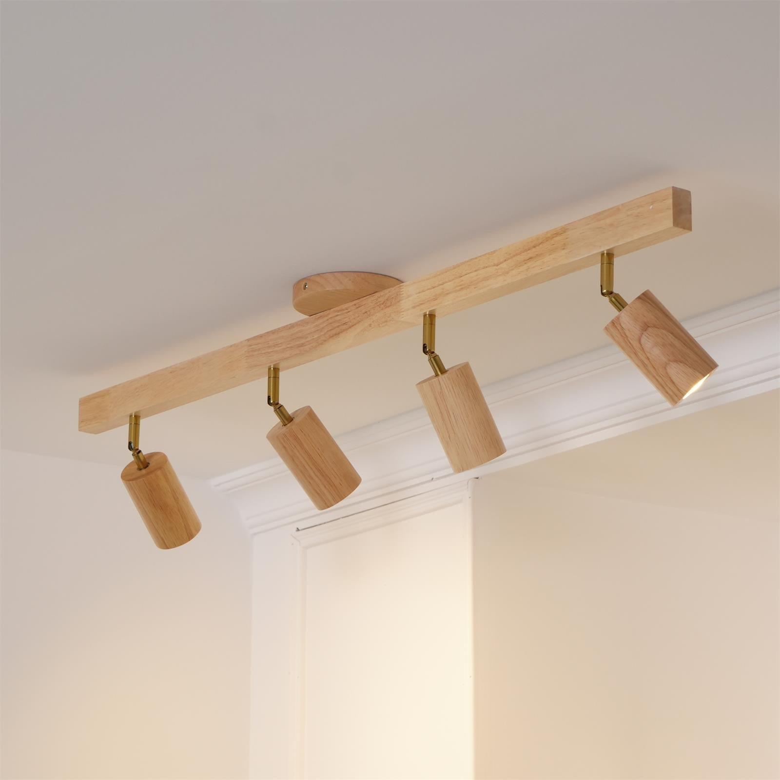 Lermo Wooden Track Ceiling Light