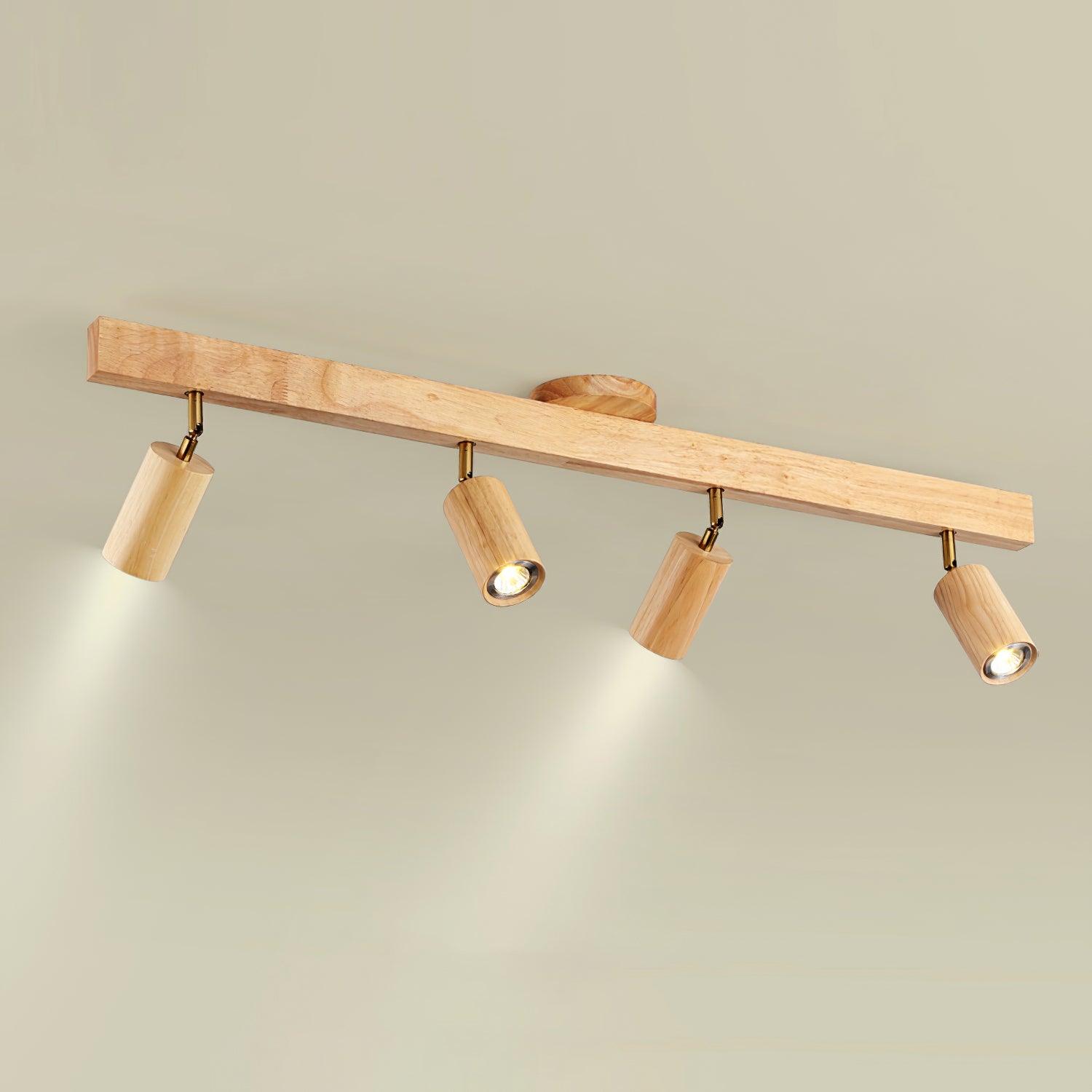 Lermo Wooden Track Ceiling Light