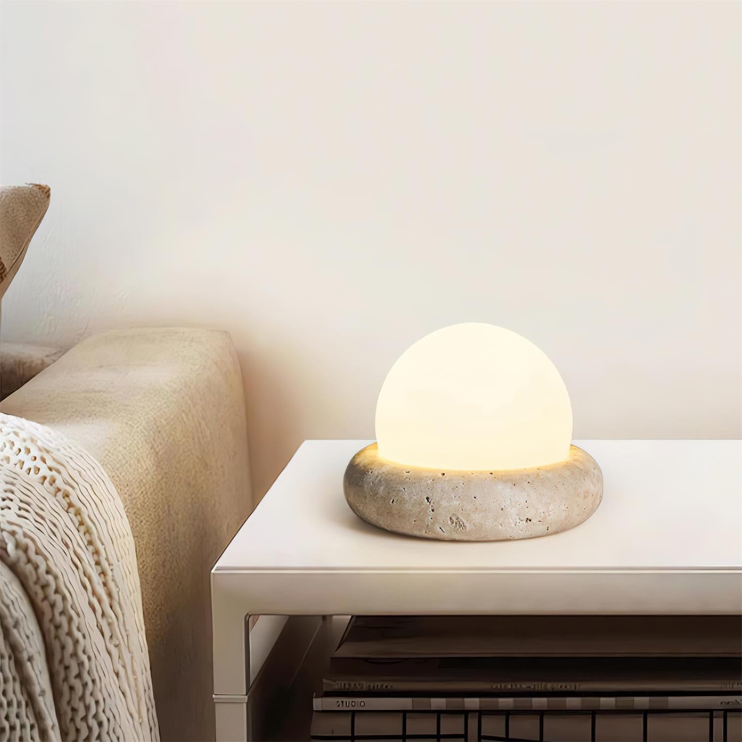 Yureza Travertine Table Lamp