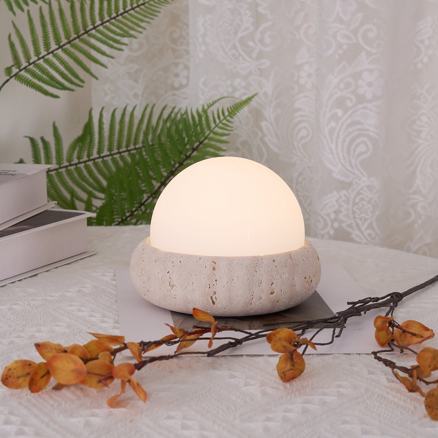 Yureza Travertine Table Lamp
