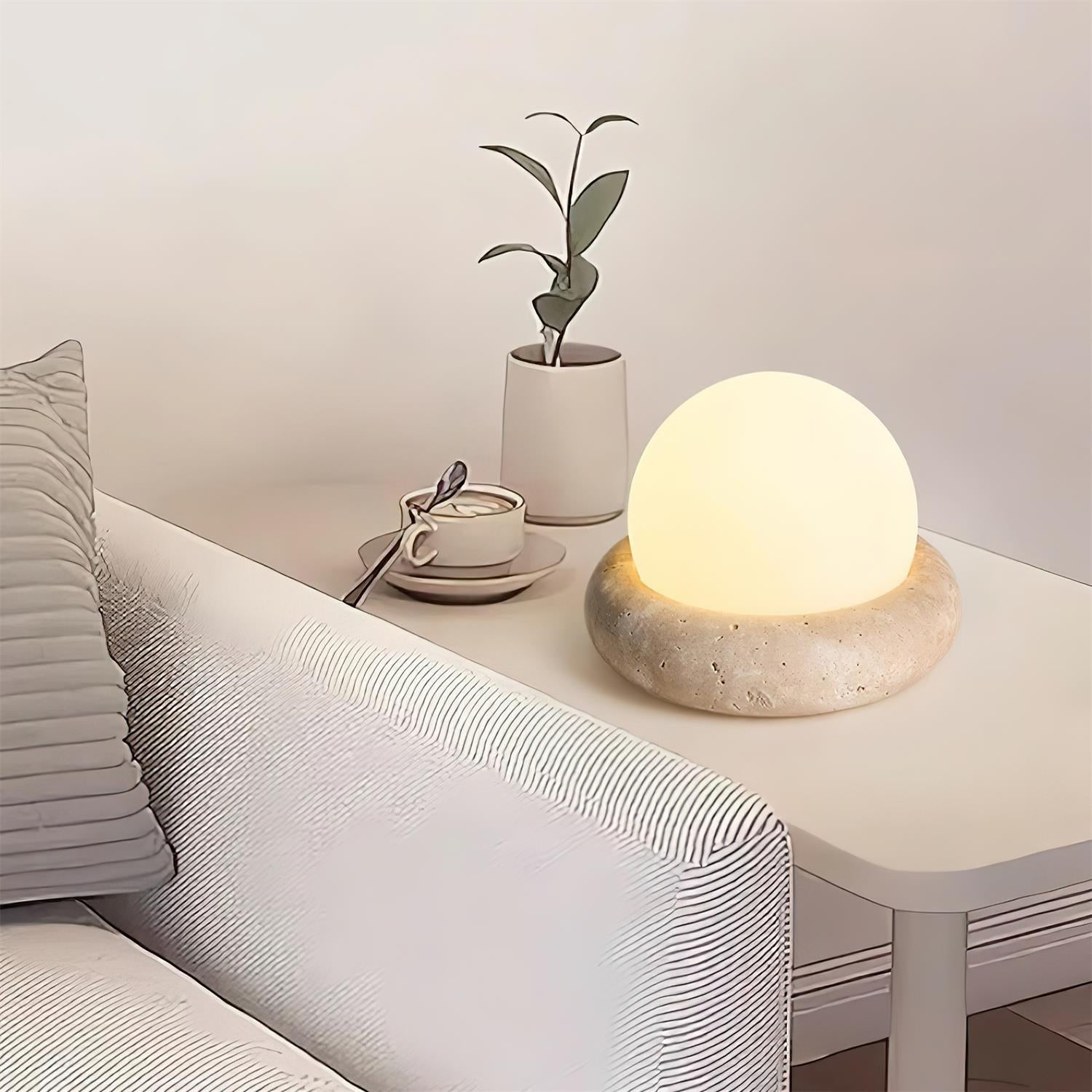 Yureza Travertine Table Lamp