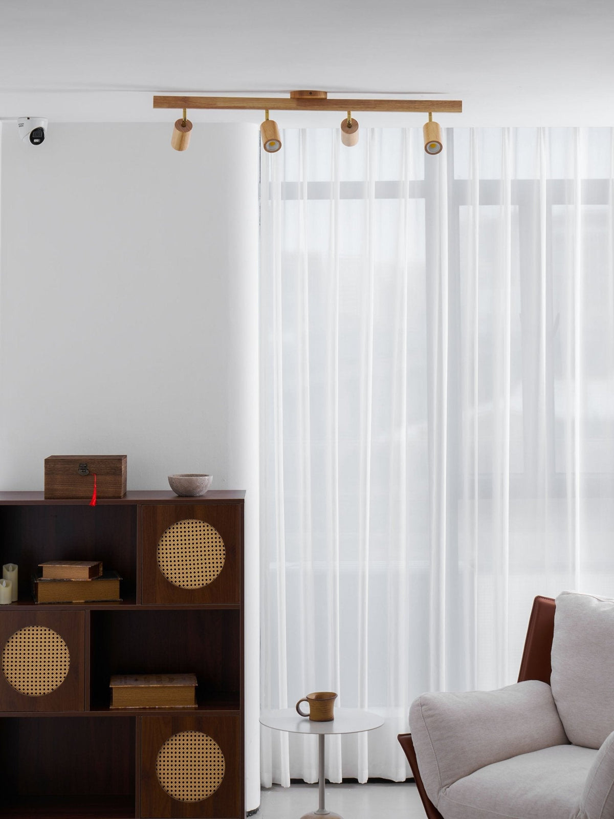 Natural Wood Beam Spotlight Light - Vakkerlight