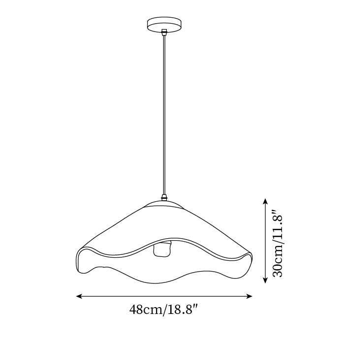 Nyketa Japandi Pendant Light