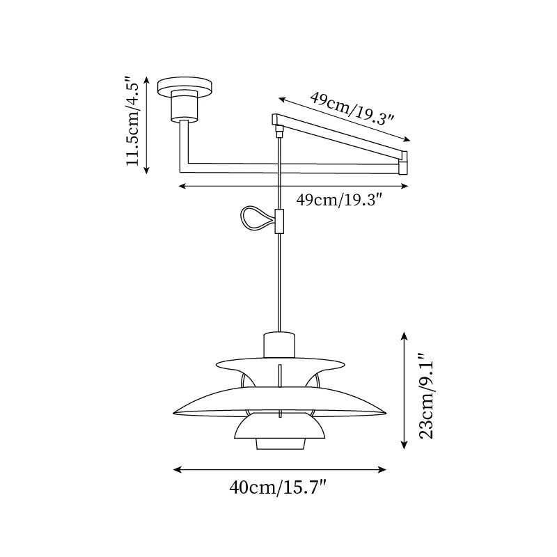 Covena Swing Arm Pendant Light
