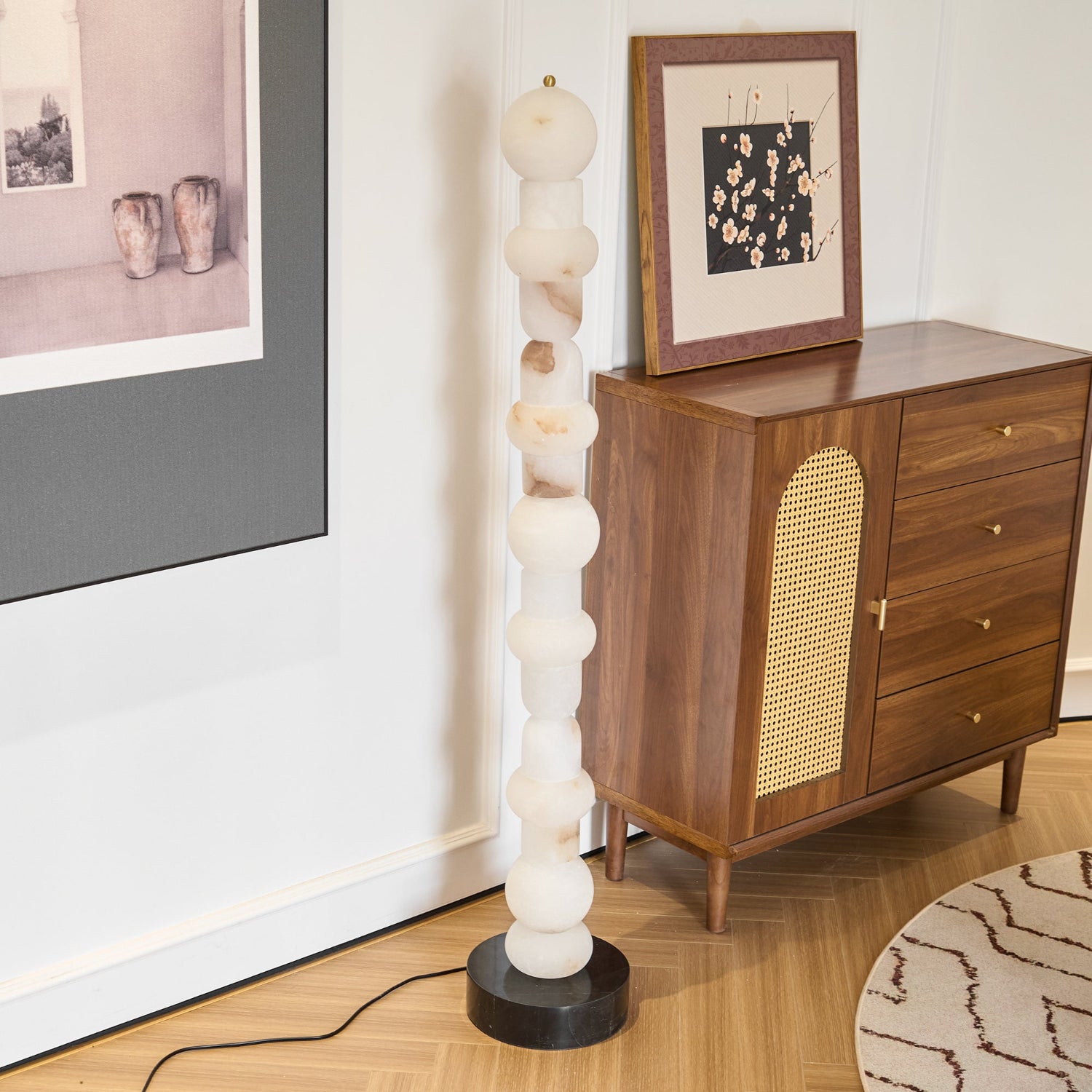 Sepone Alabaster Floor Lamp