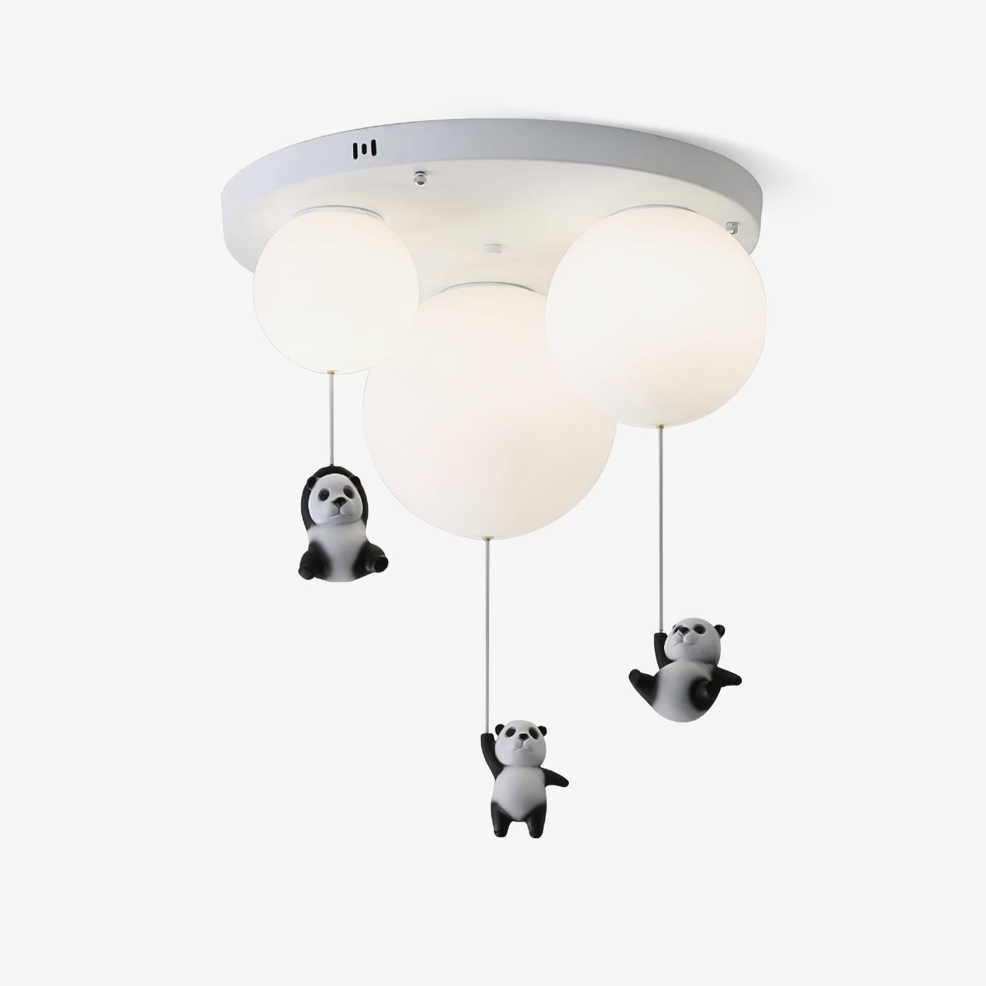Hanging Panda Bear Ceiling Light
