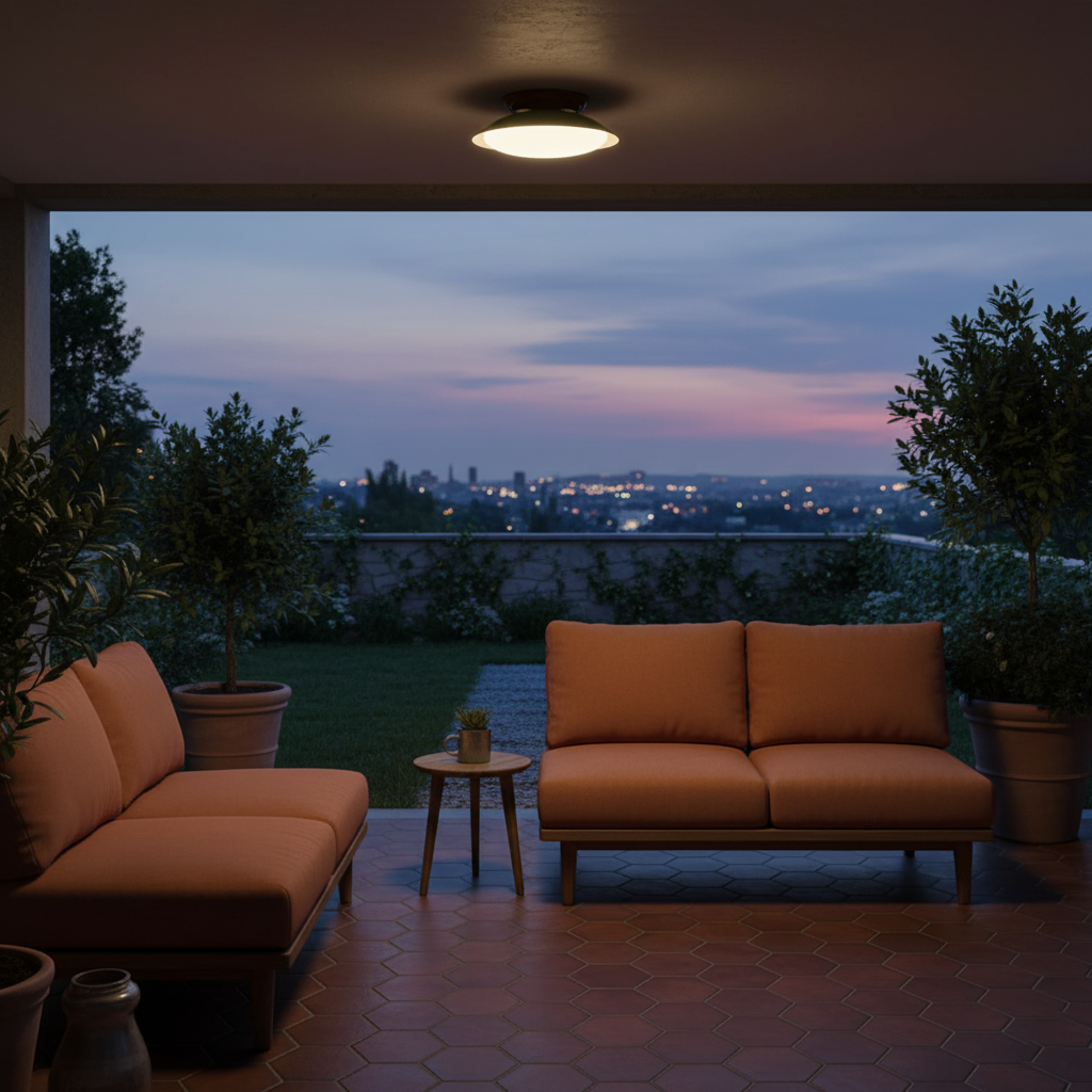 Jivo Outdoor Ceiling Light