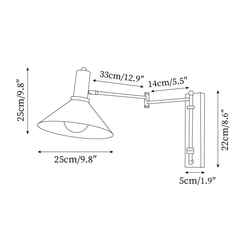 Azelio Plug In Wall Light