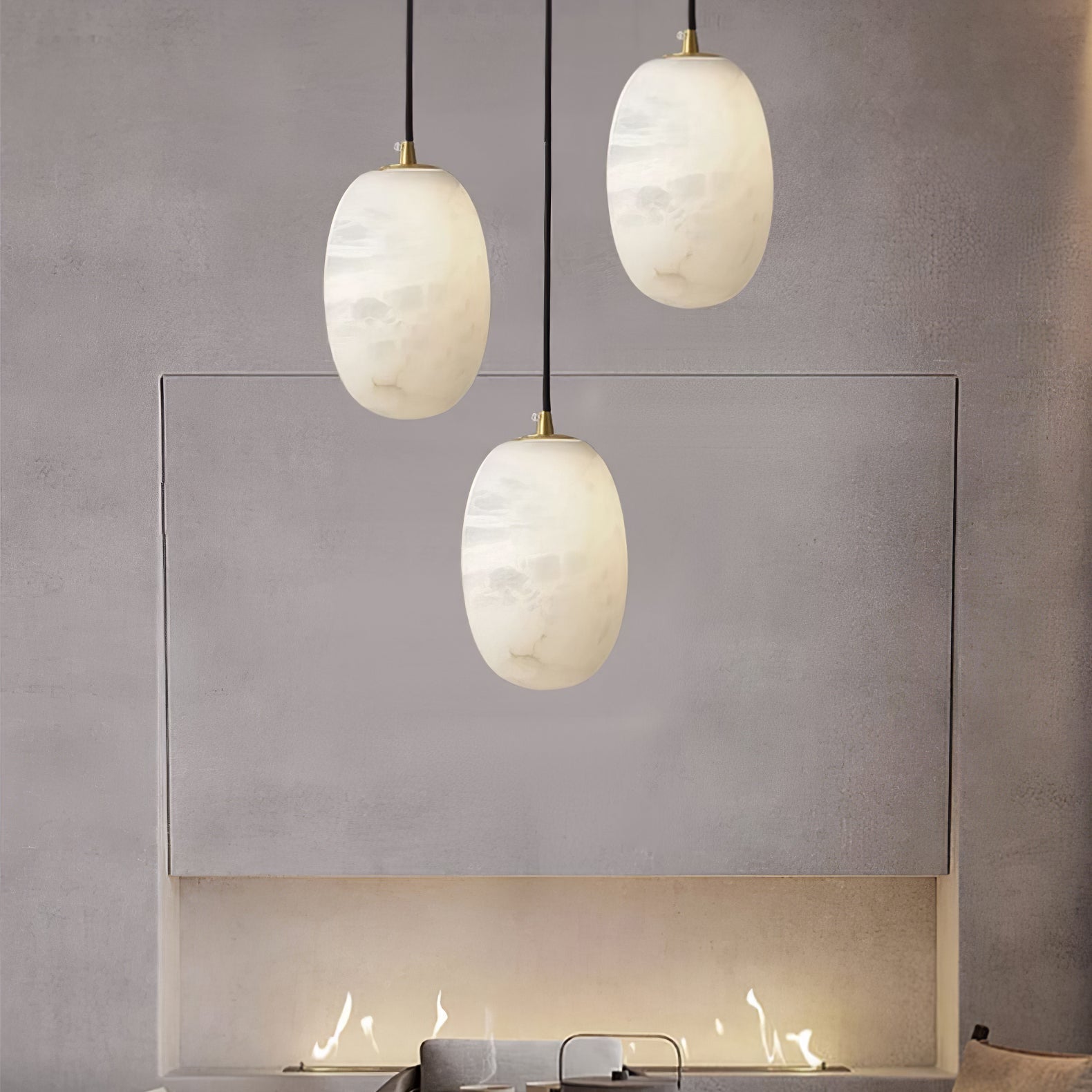 Podan Alabaster Pendant Light