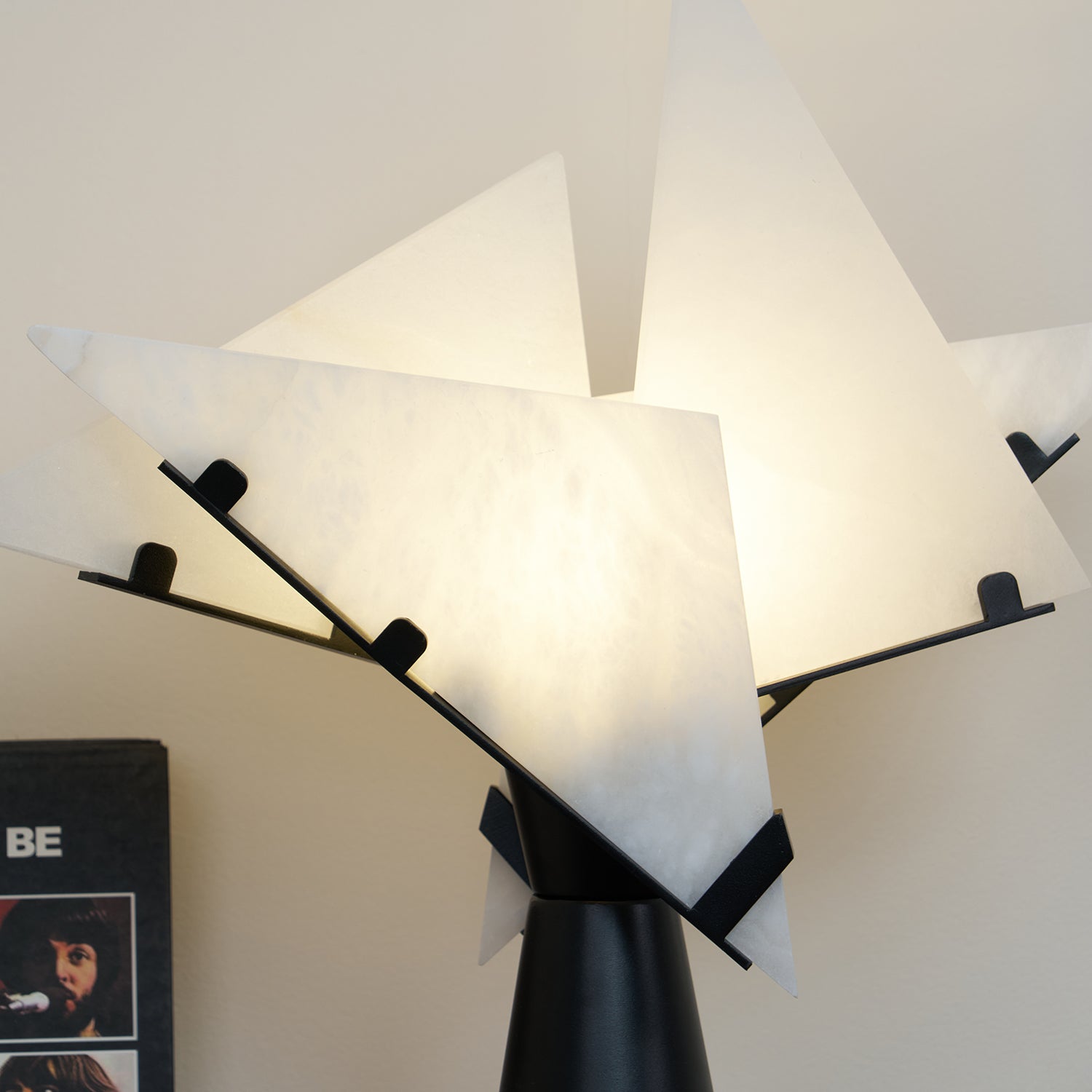 Seko Four Alabaster Blade Table Lamp