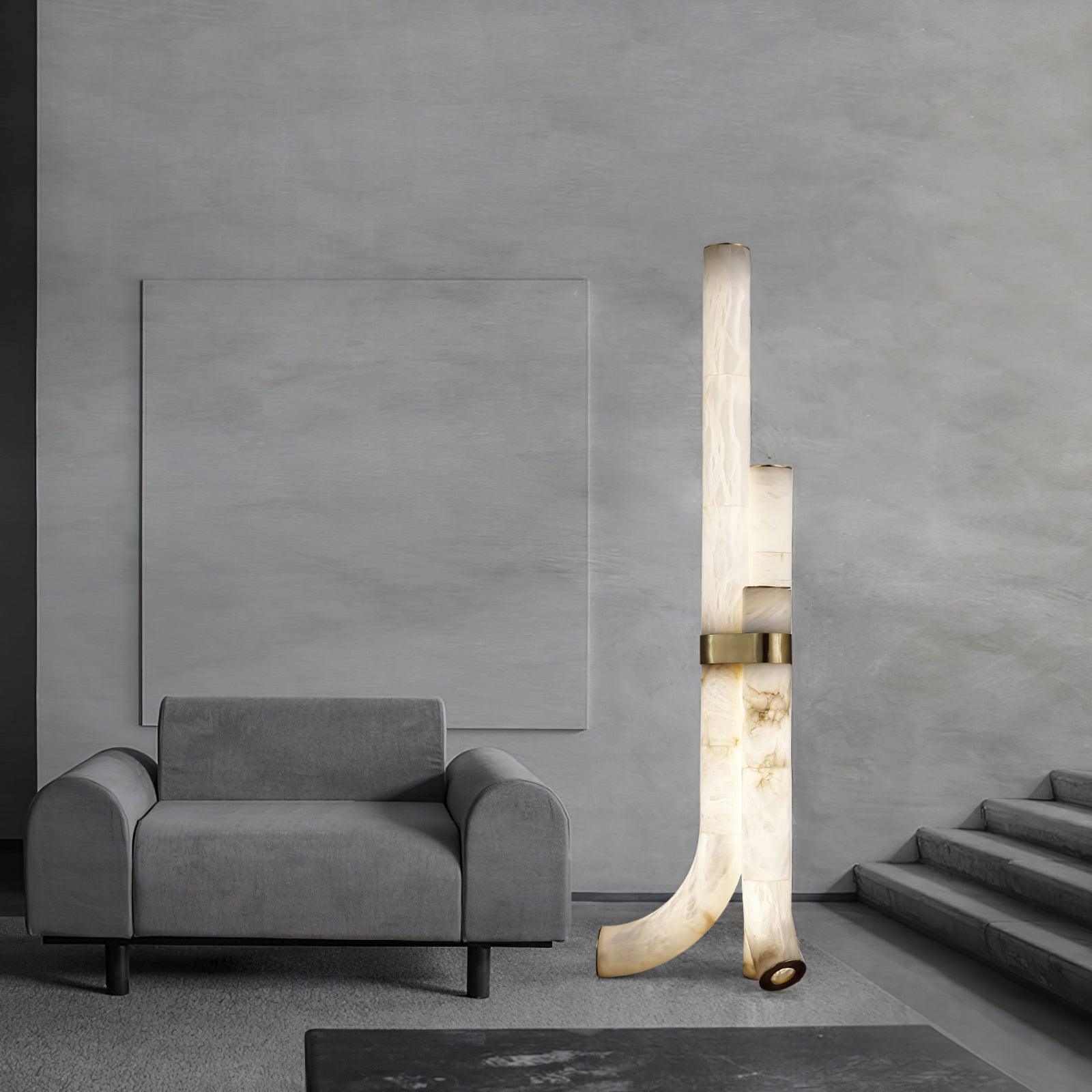 Pylese Triple Alabaster Floor Lamp