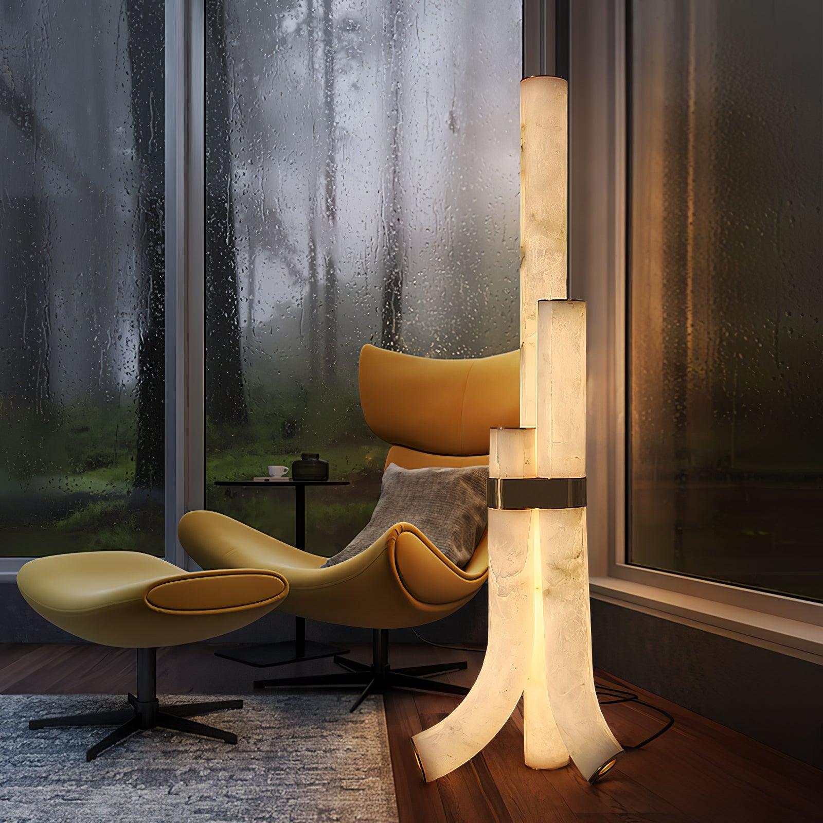 Pylese Triple Alabaster Floor Lamp