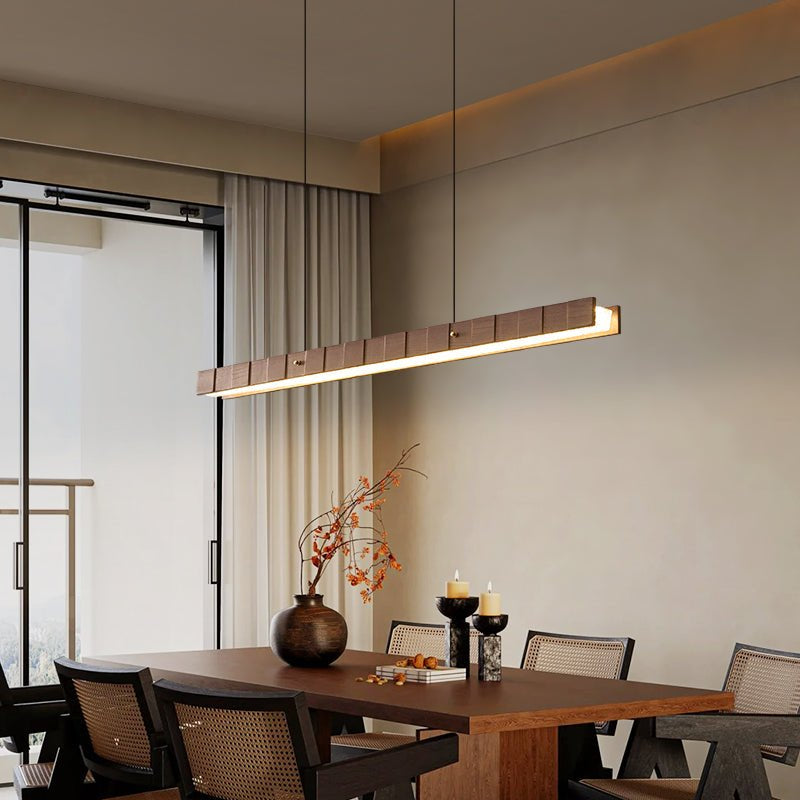 Relvo Linear Wooden Pendant Light
