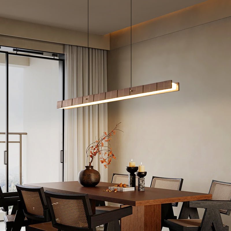 Relvo Linear Wooden Pendant Light