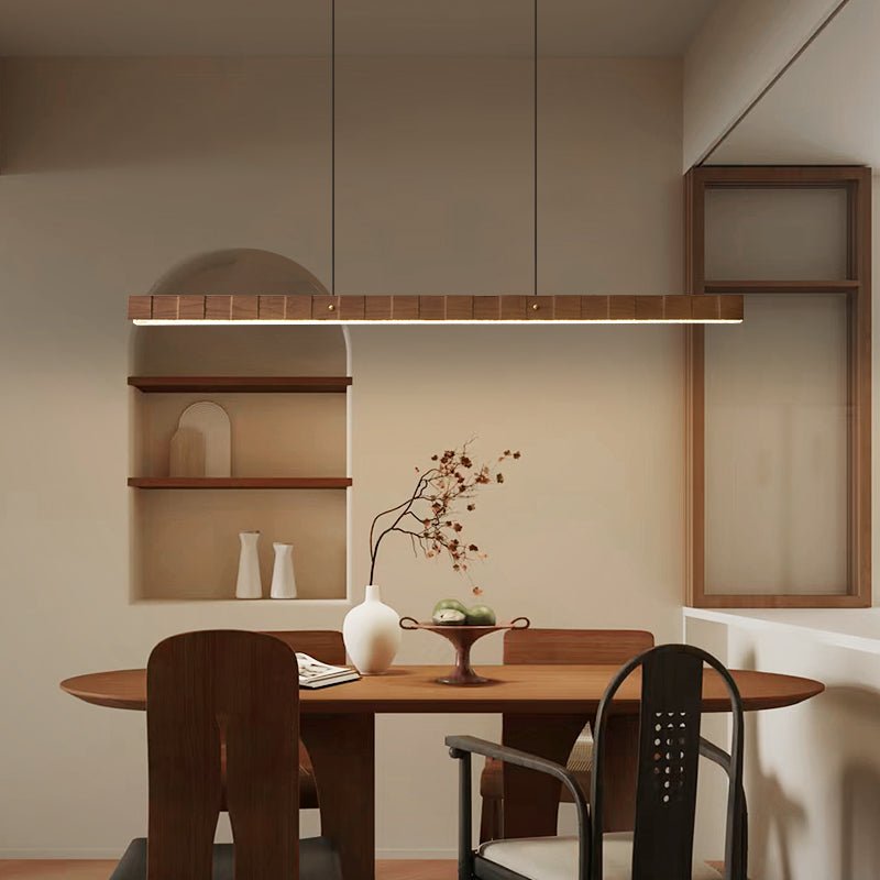 Relvo Linear Wooden Pendant Light