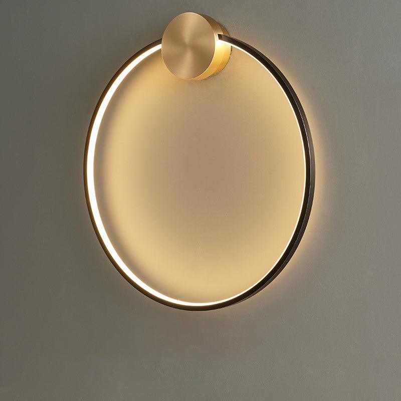 Ringled Arc Wall Light