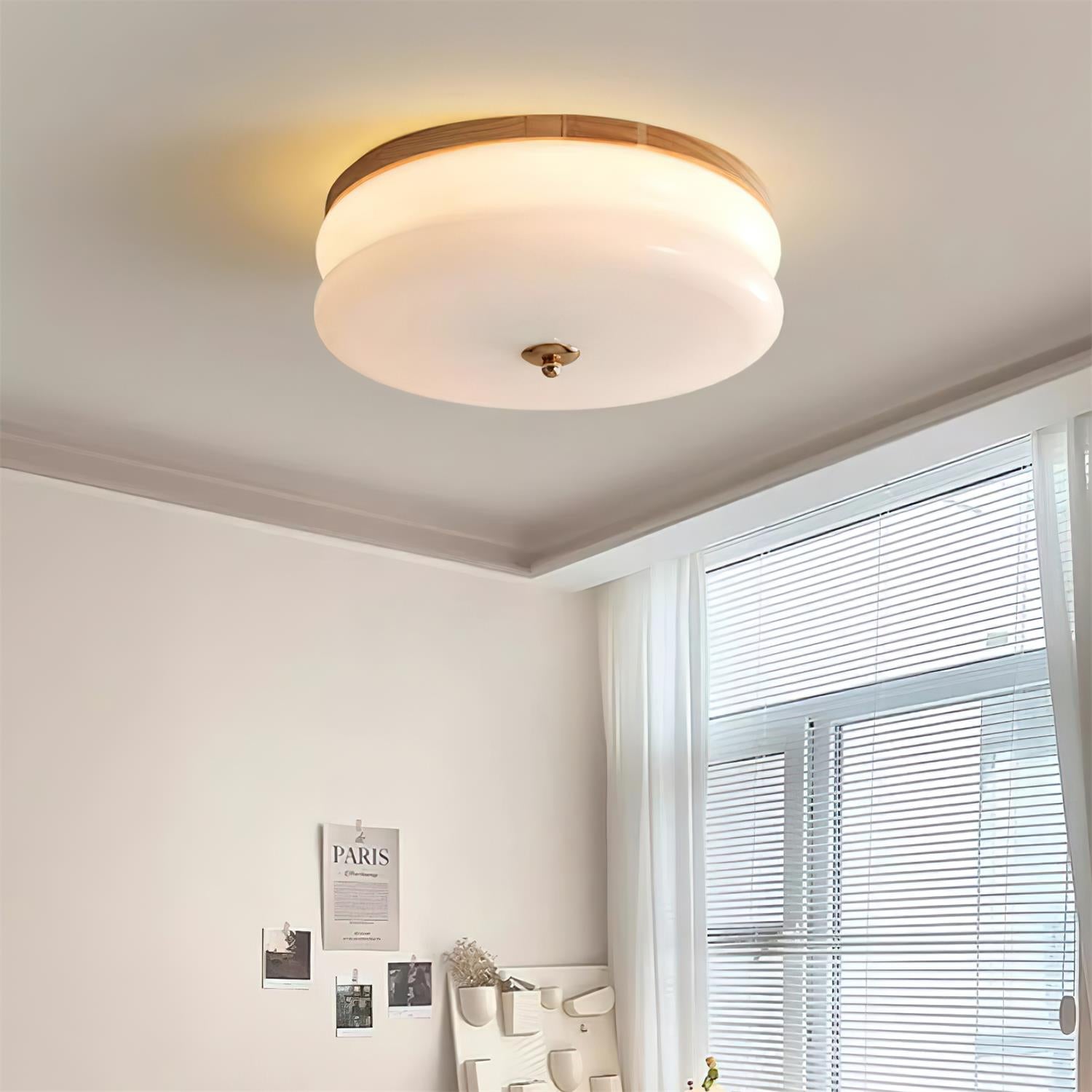 Art Deco Wood Design Ceiling Light
