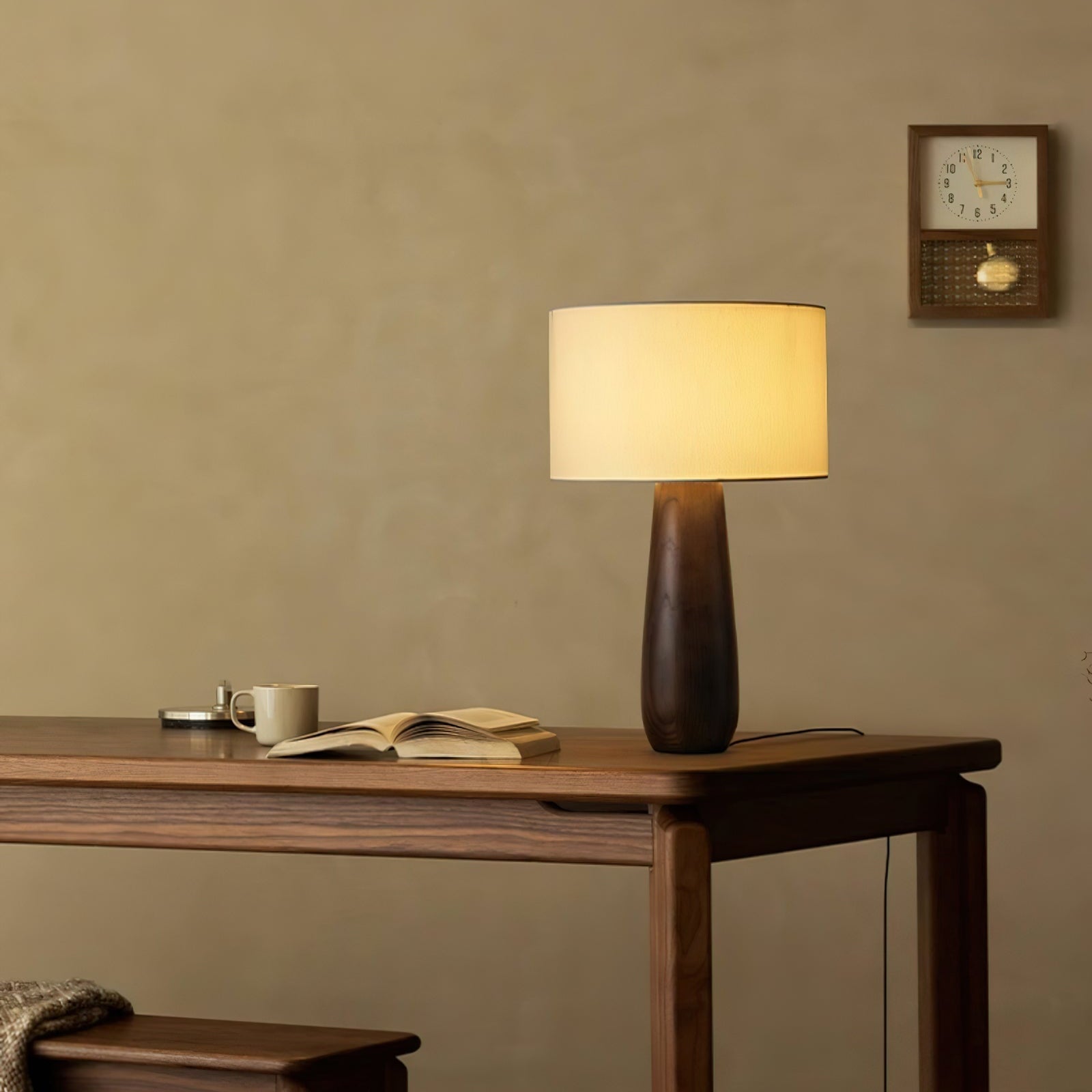 Sirenno Wooden Table Lamp
