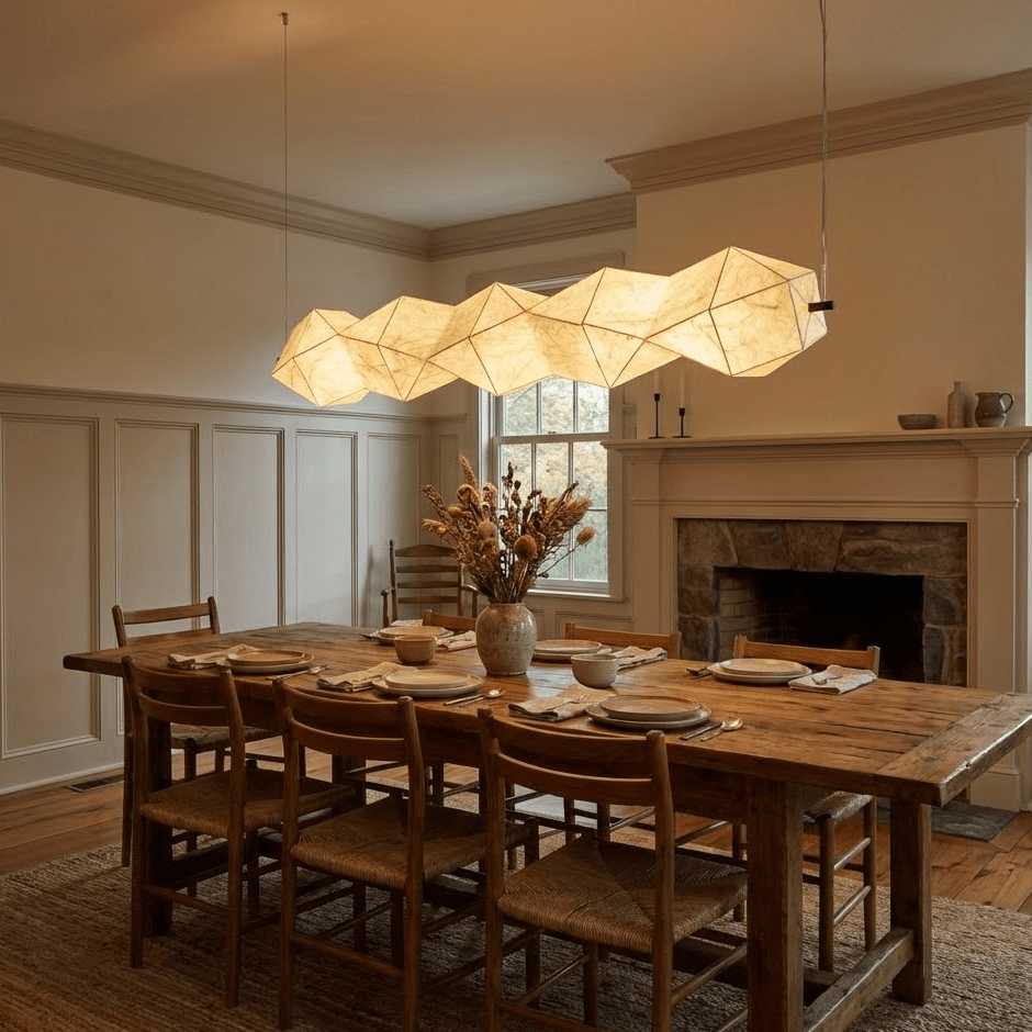 Sevana Linear Silk Pendant Light