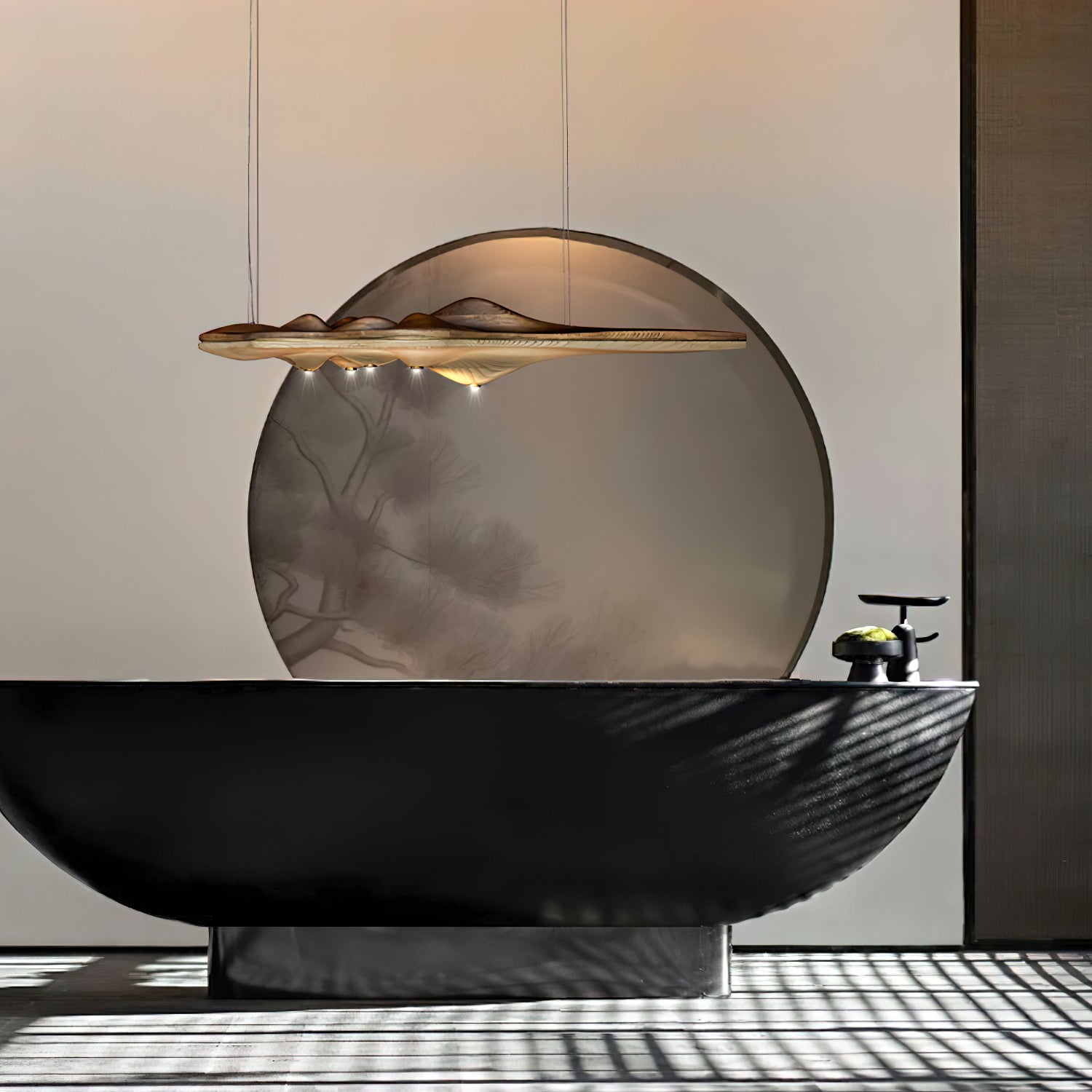 Merocone Wooden Pendant Light