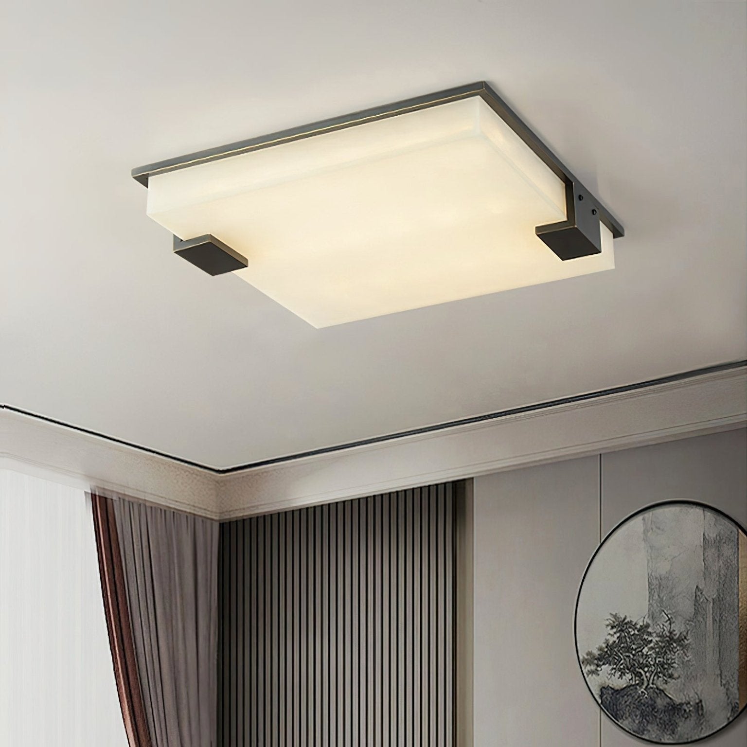 Sqonis Alabaster Ceiling Light