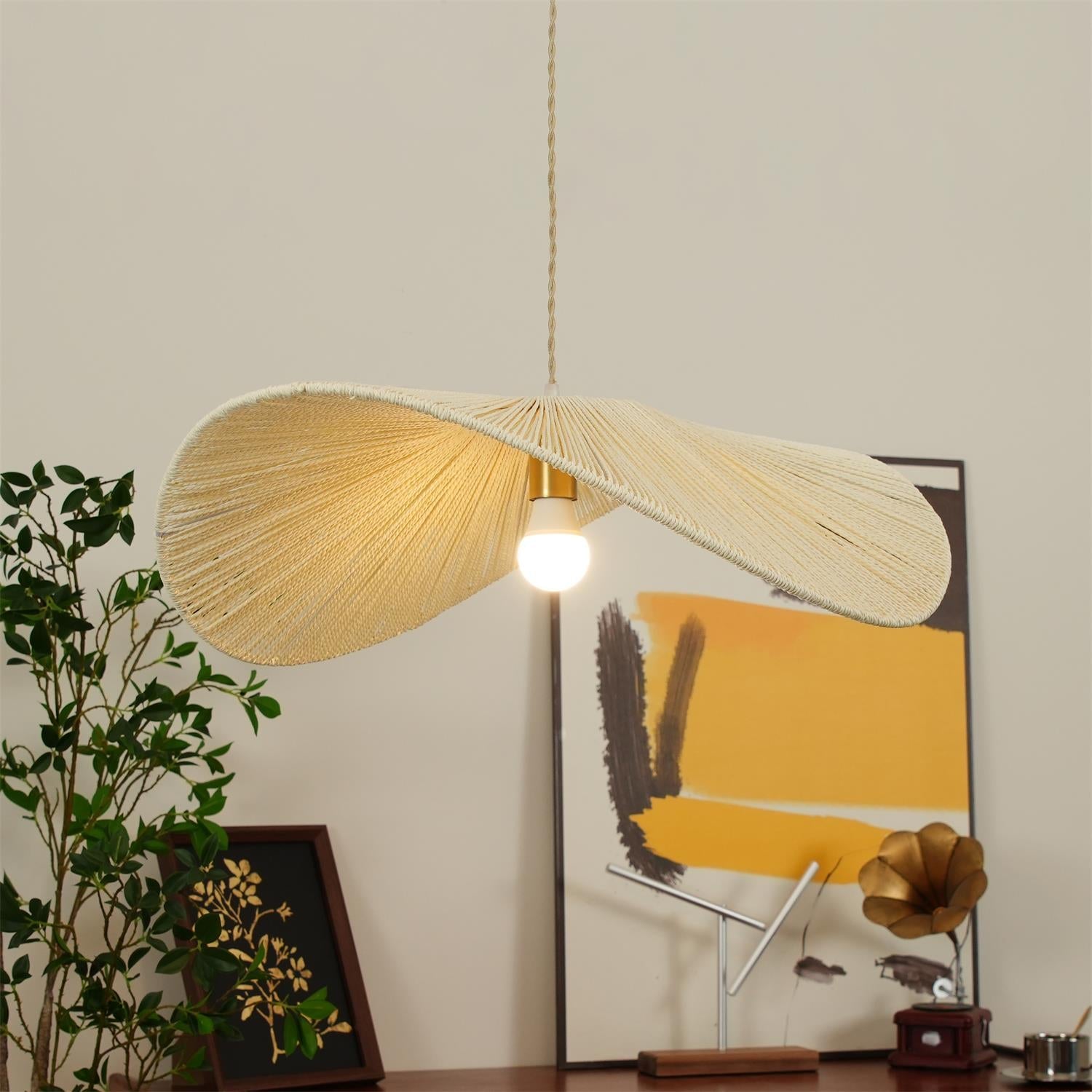 Woovo Hemp Rope Pendant Light