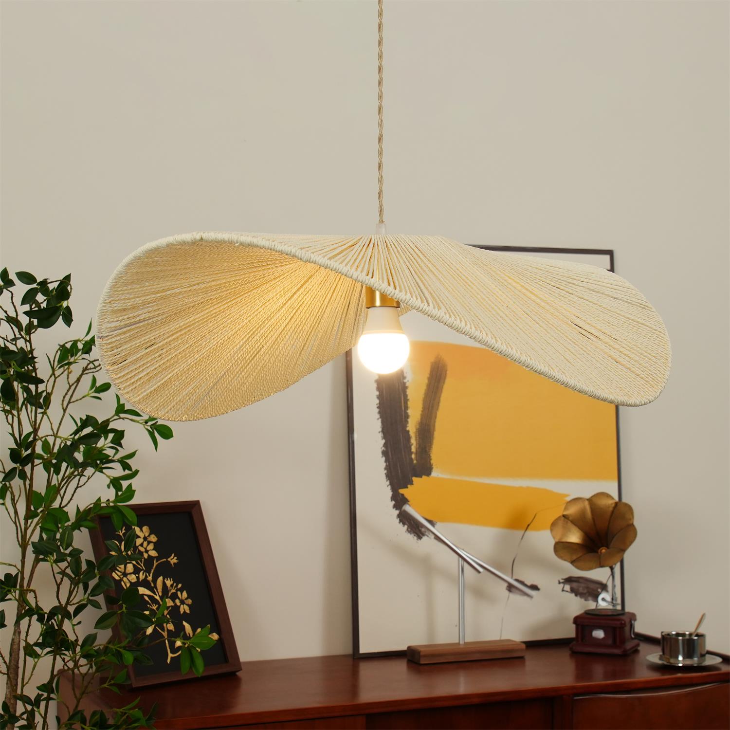 Woovo Hemp Rope Pendant Light