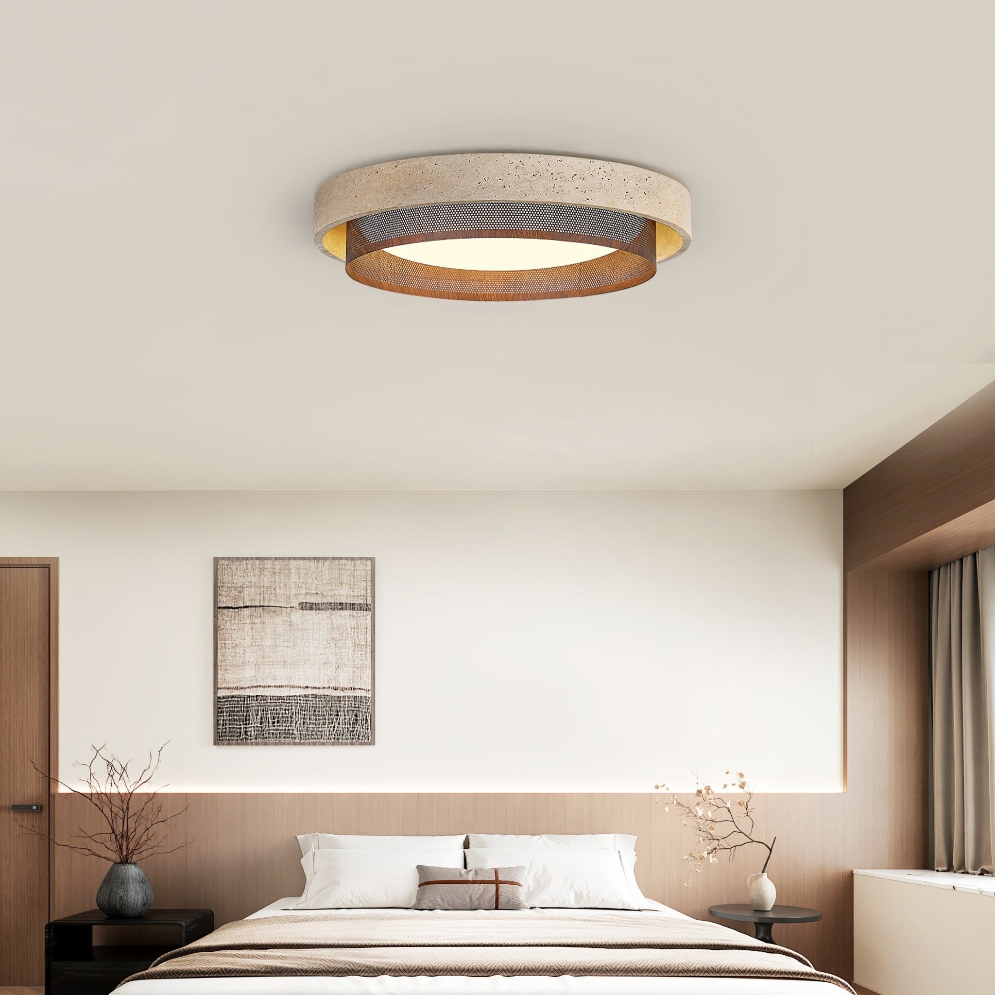Foagane Natural Stone Ceiling Light