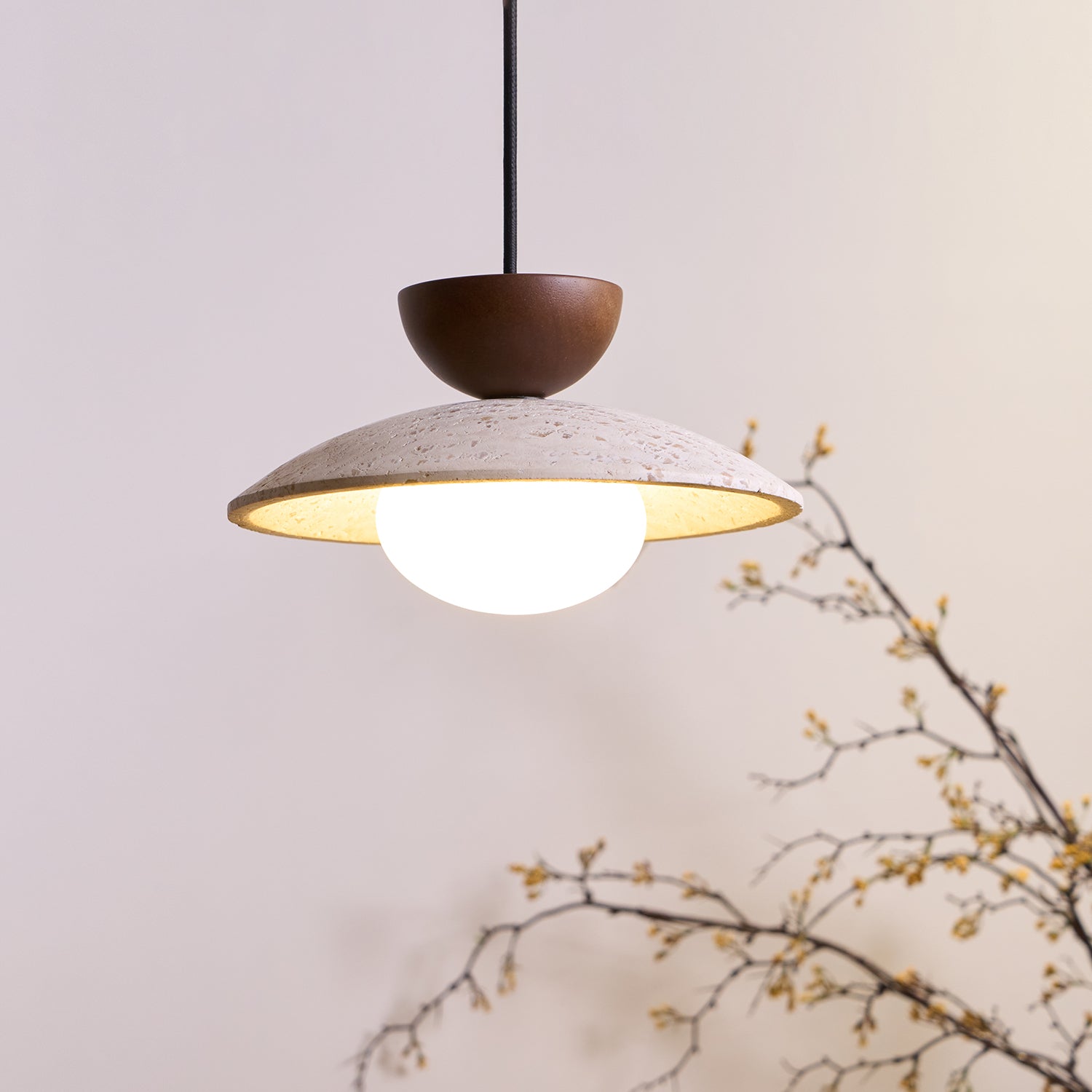 Laveris Travertine Pendant Light