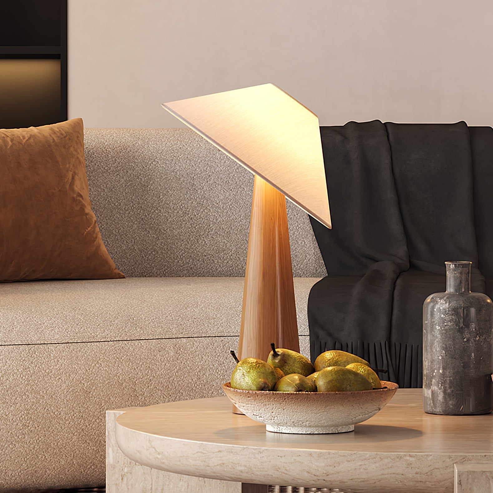 Hatilt Wooden Table Lamp
