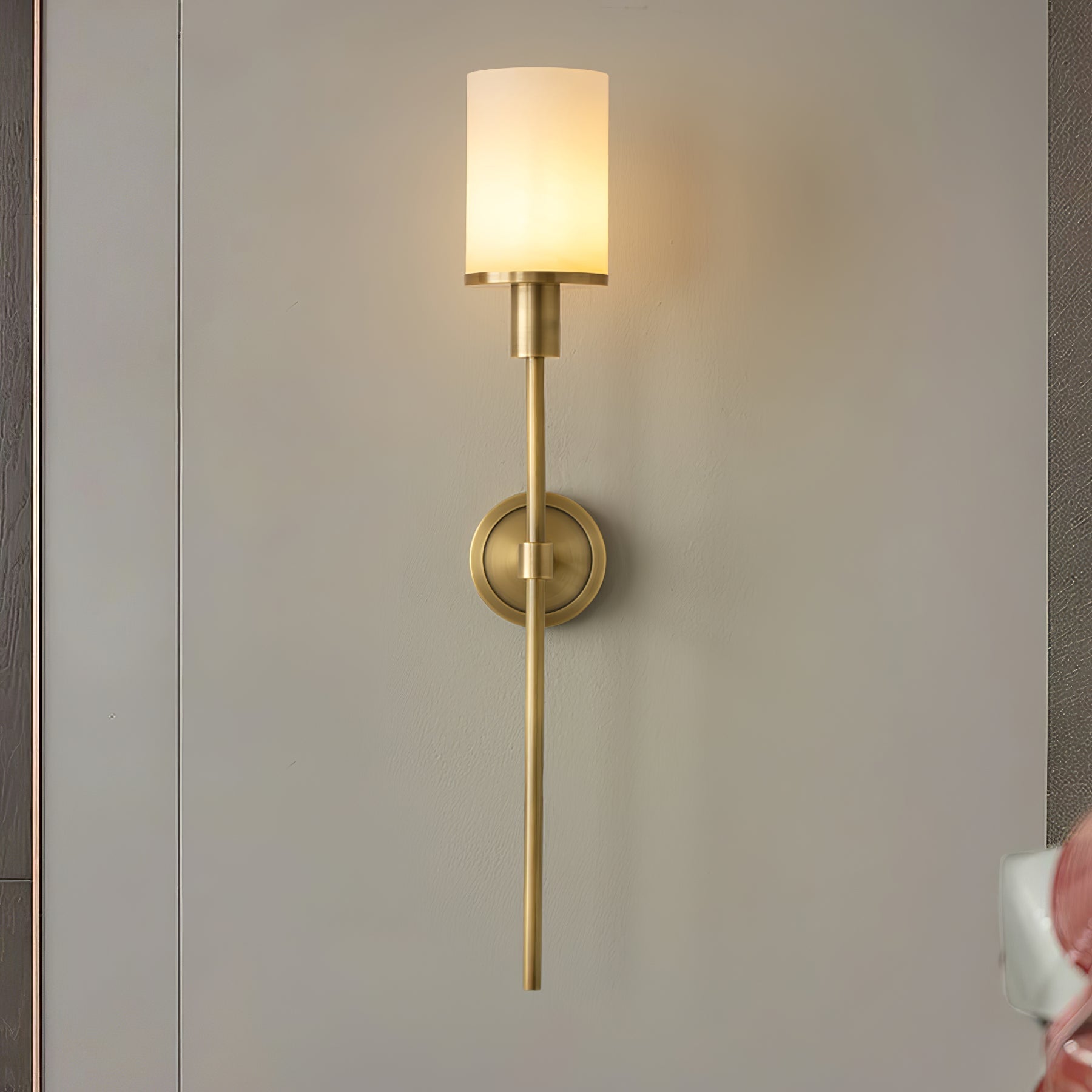 Macie Alabaster Wall Light