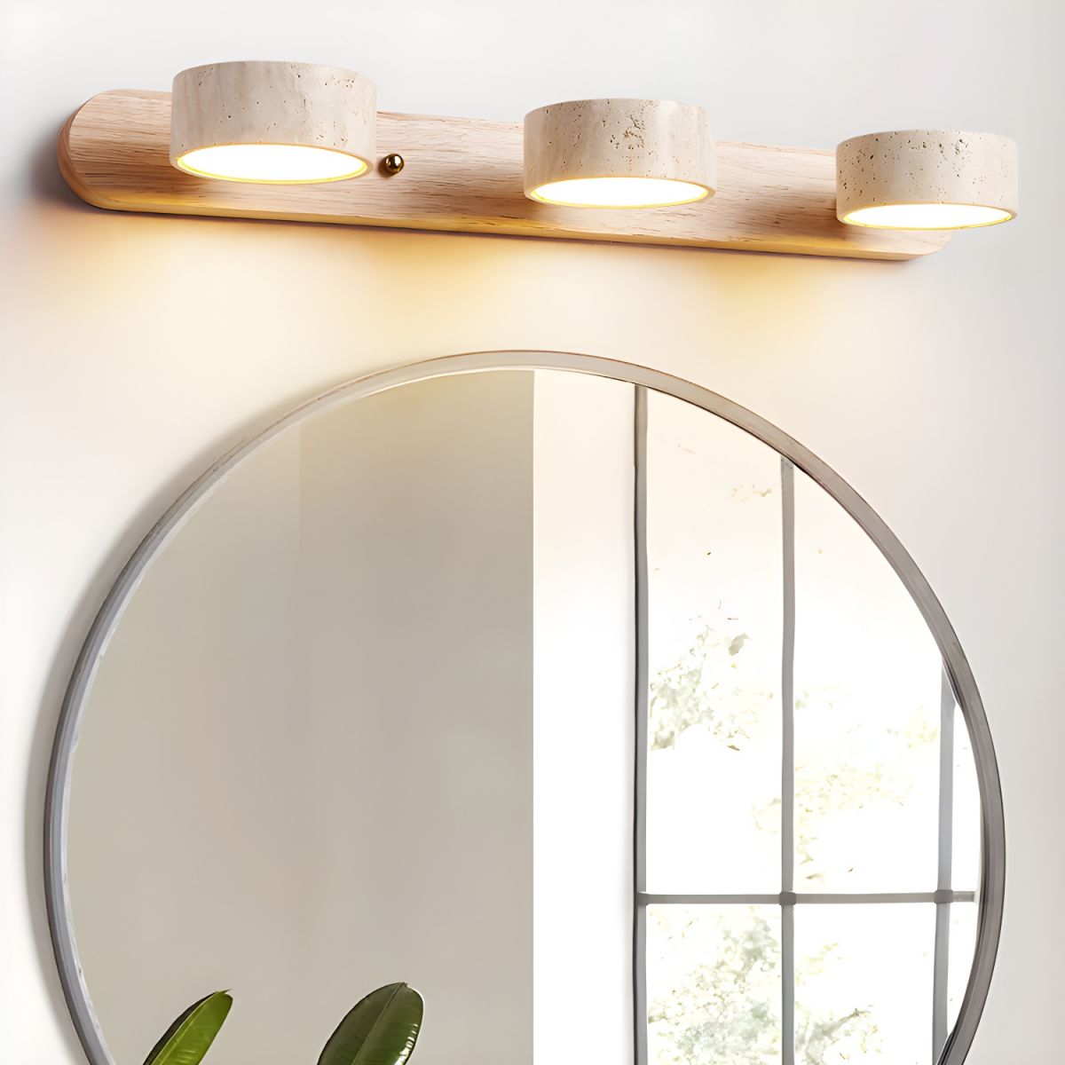 Zinzo Travertine Wall Light