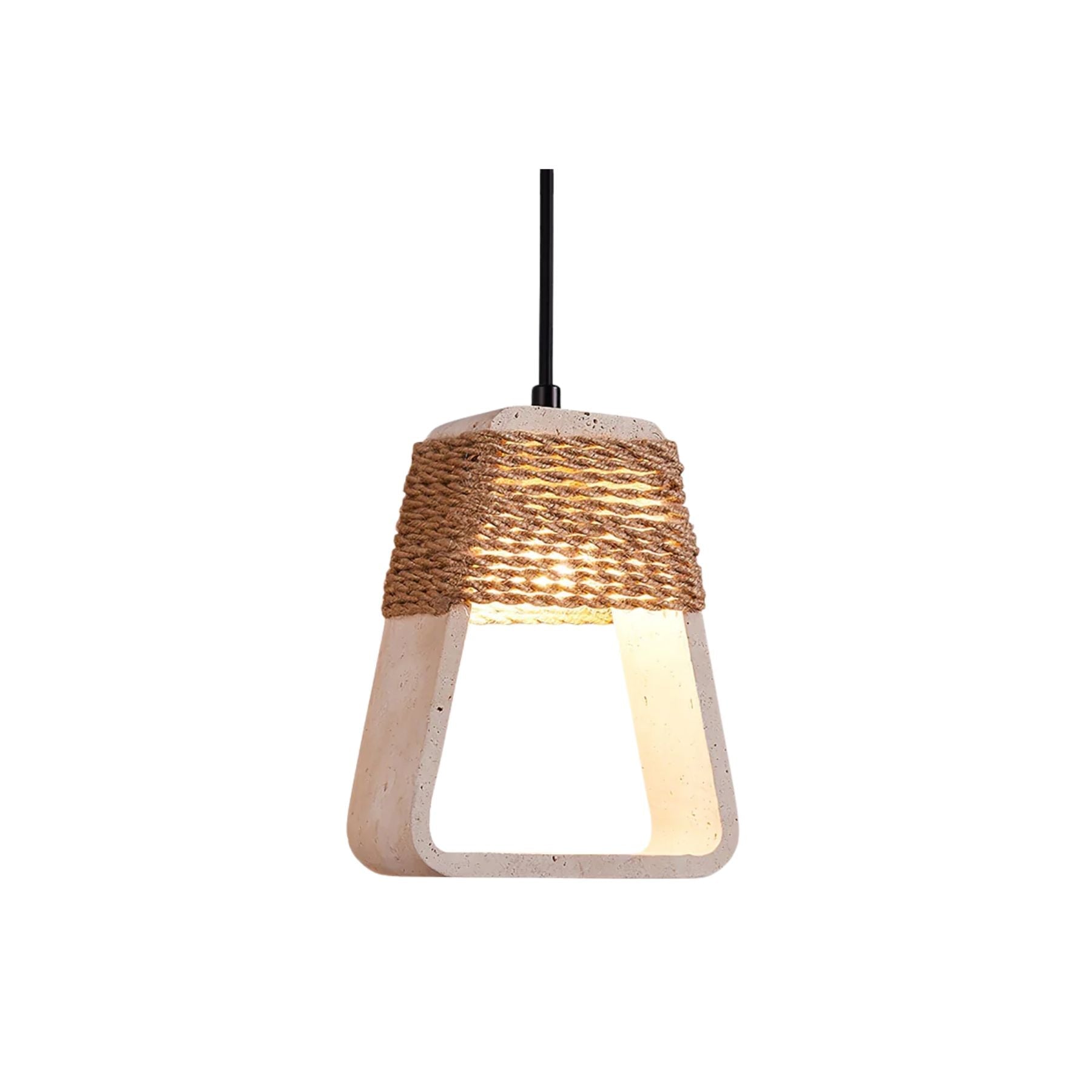 Monas Natural Stone Pendant Light