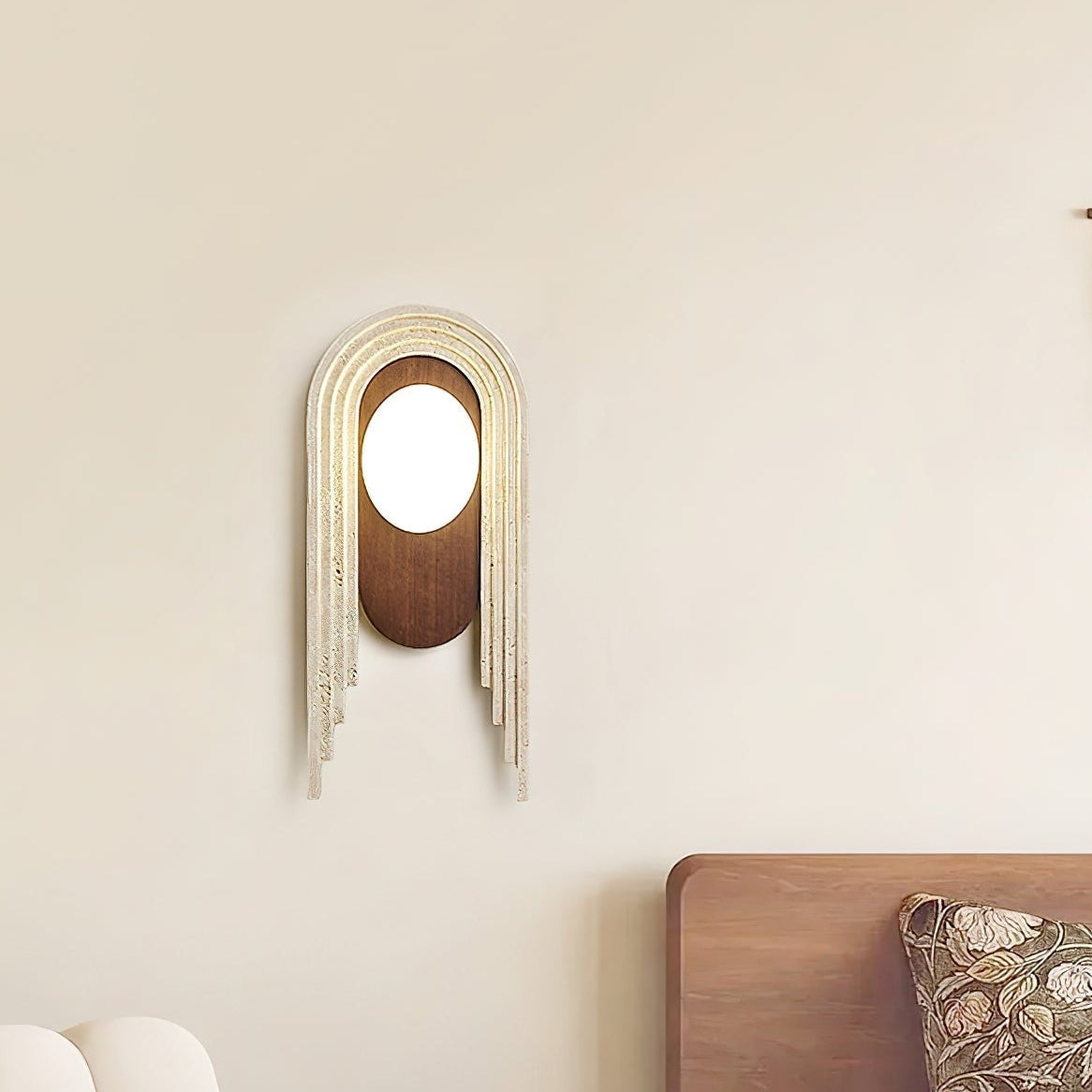 Belva Travertine Wall Light