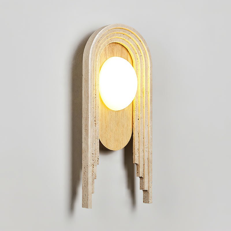 Belva Travertine Wall Light
